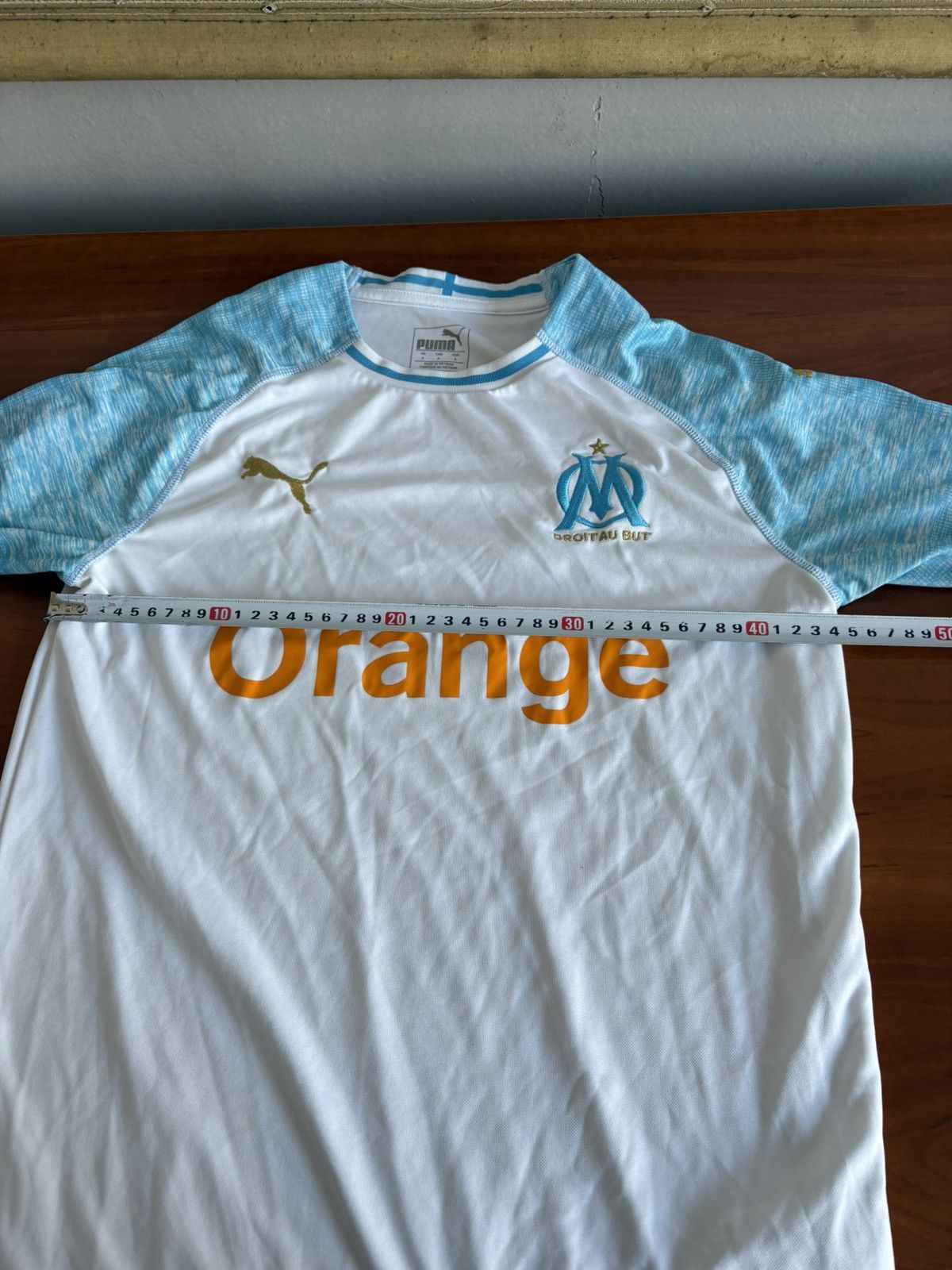 Puma 2018/19 Adidas OLYMPIQUE MARSEILLE Home Soccer Jersey Mens M Size US M / EU 48-50 / 2 - 10 Thumbnail