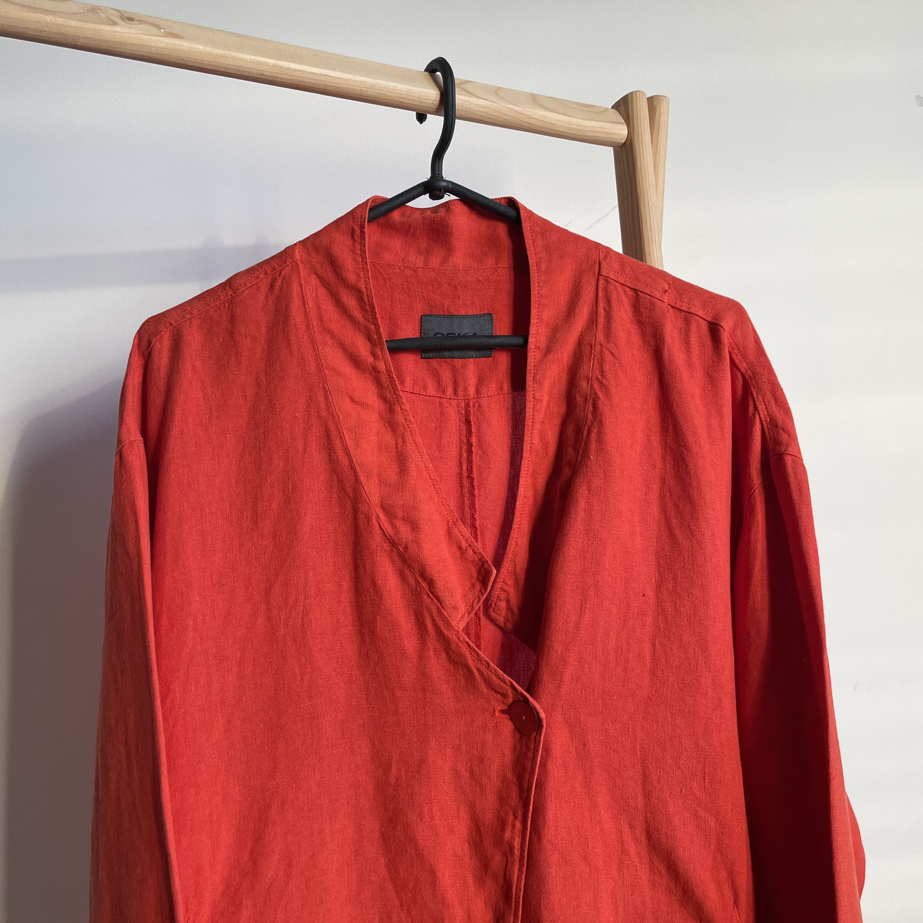 OSKA OSKA Womens Linen Relaxed Fit Jacket Size L Size L / US 10 / IT 46 - 5 Thumbnail