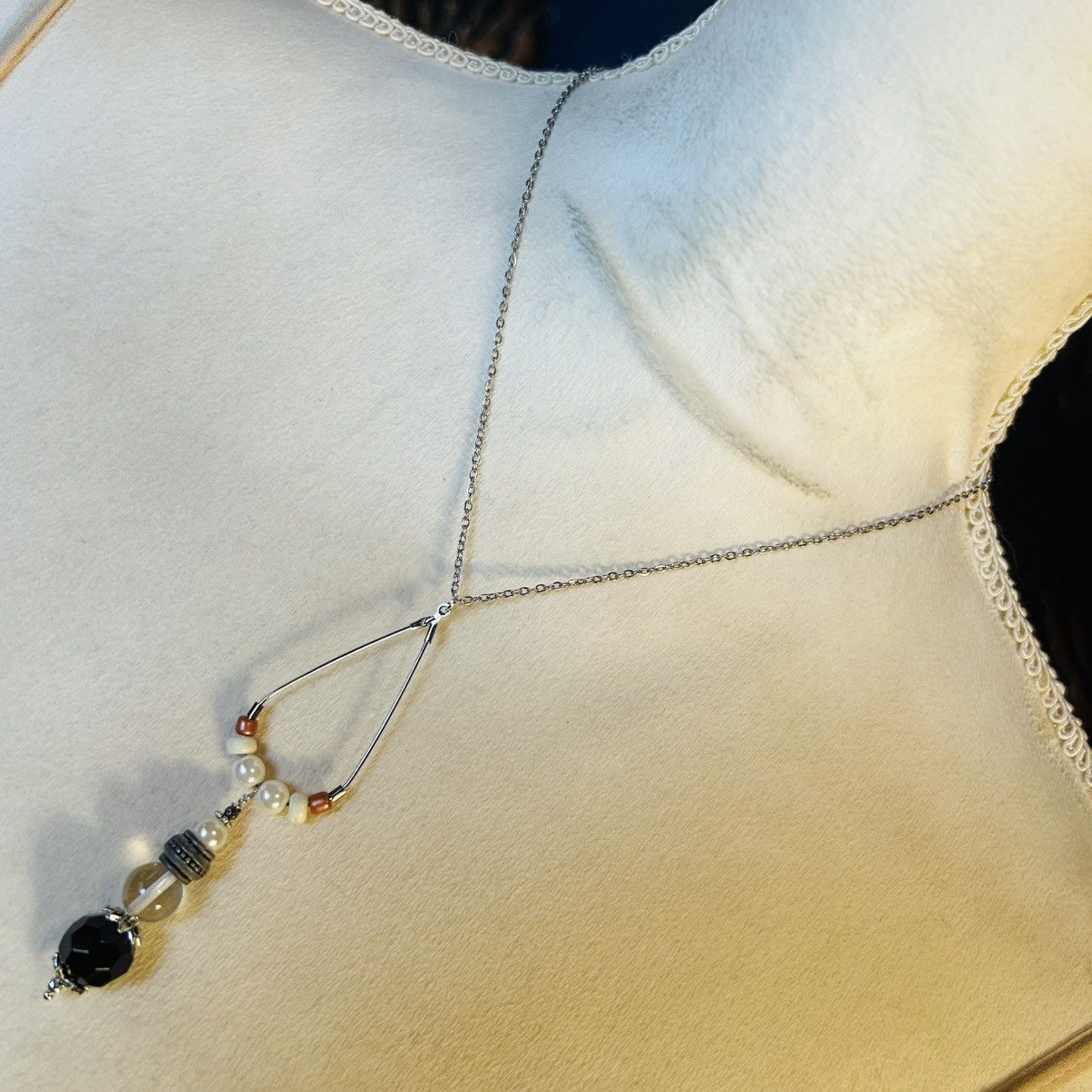 Handmade Handcrafted vintage bead changeable charm pendant necklace Size ONE SIZE - 2 Thumbnail