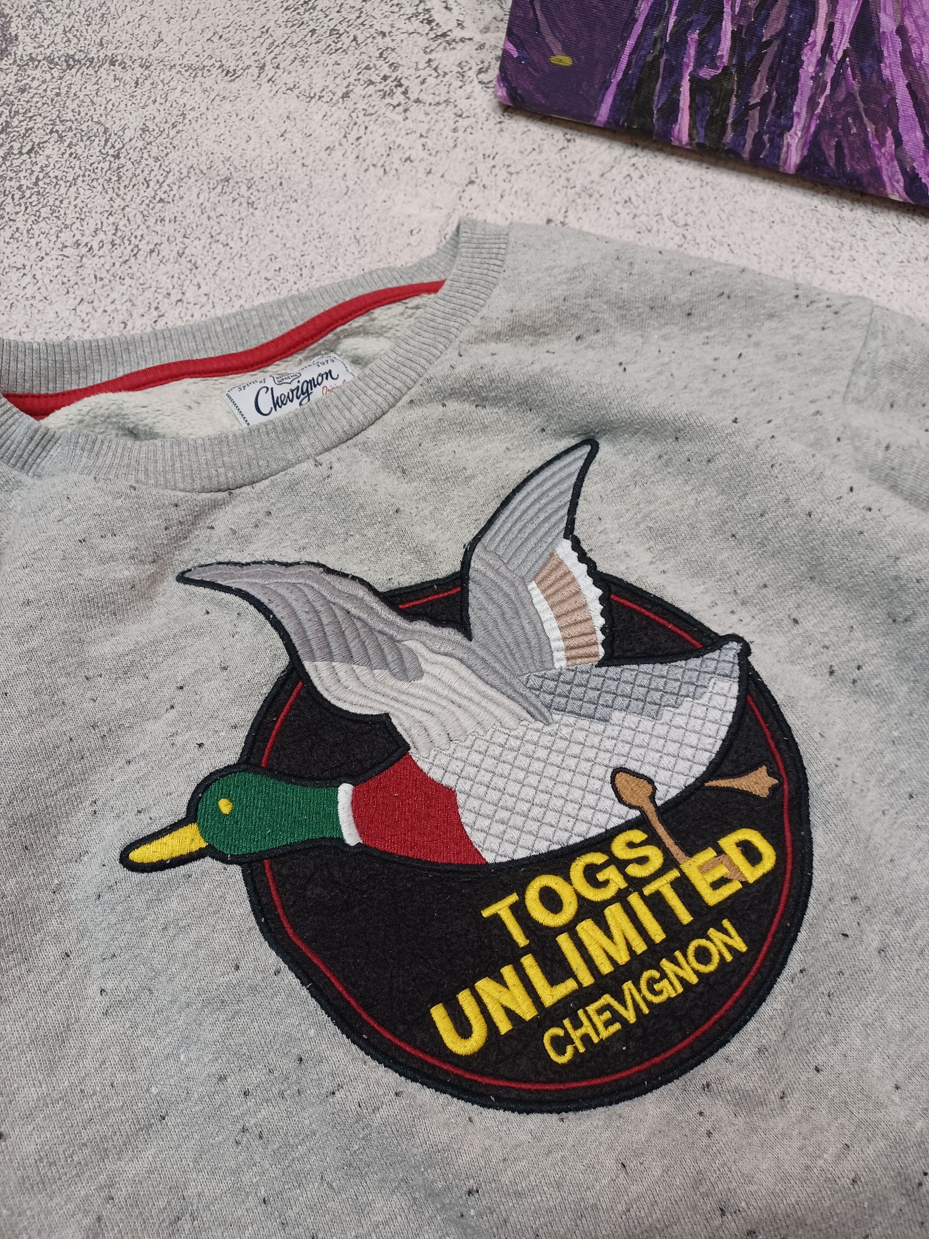 Chevignon Vintage CHEVIGNON x TOGS UNLIMITED Crewneck Sweatshirt Gray Size US L / EU 52-54 / 3 - 3 Thumbnail