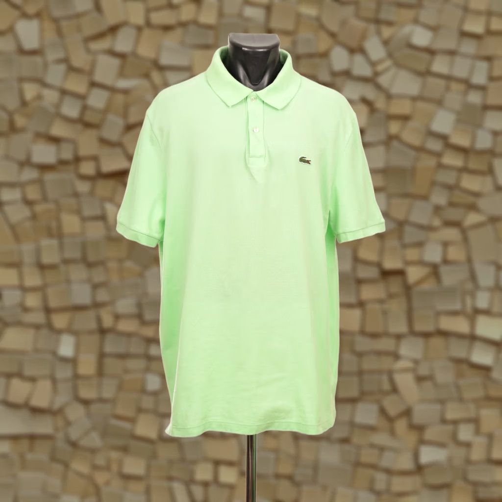 Lacoste DDP Lacoste Slim Fit Light Green Short Sleeve Polo Shirt PH4012 3XL XXXL Men Polo Shirt Green Slim Fit Size US XXL / EU 58 / 5 - 1 Thumbnail