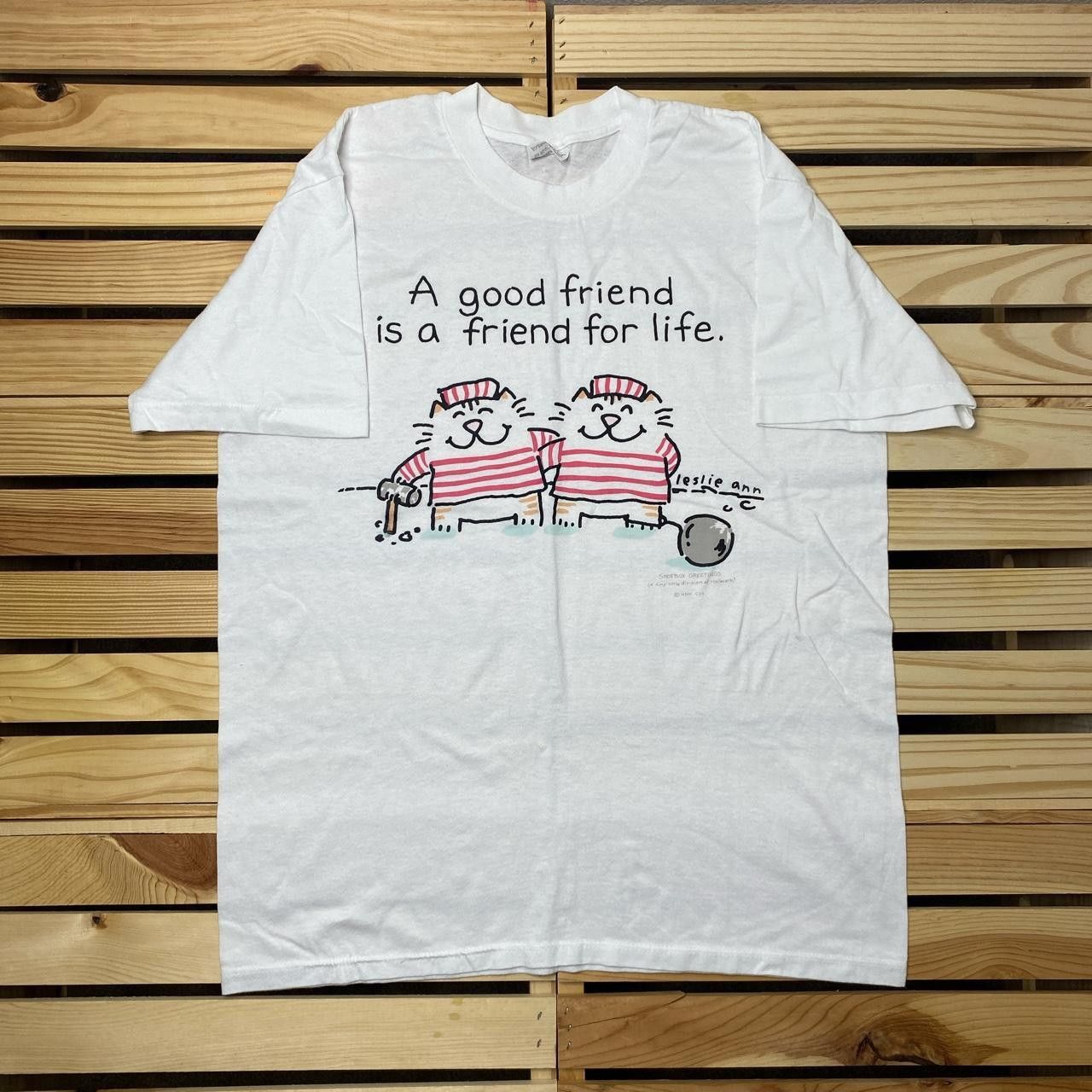 Other Vintage Leslie Ann White Cartoon Cat Tee Size Large Size US L / EU 52-54 / 3 - 1 Thumbnail