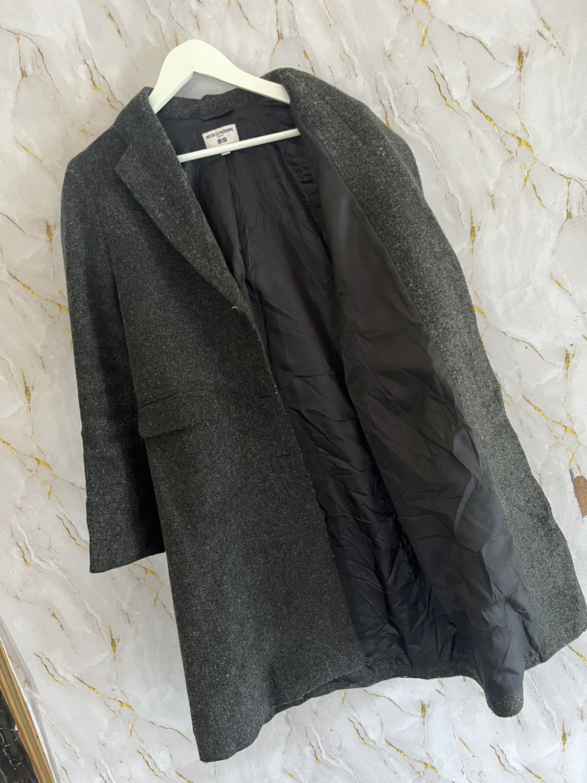 Japanese Brand INES DE LA FRESSANGE UNIQLO LONG JACKET Size US L / EU 52-54 / 3 - 6 Thumbnail