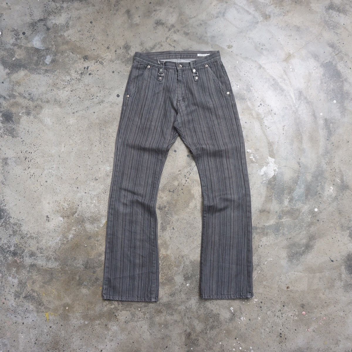 image of If Six Was Nine x Semantic Design Mini Flare Jeans in Grey, Men's (Size 28)