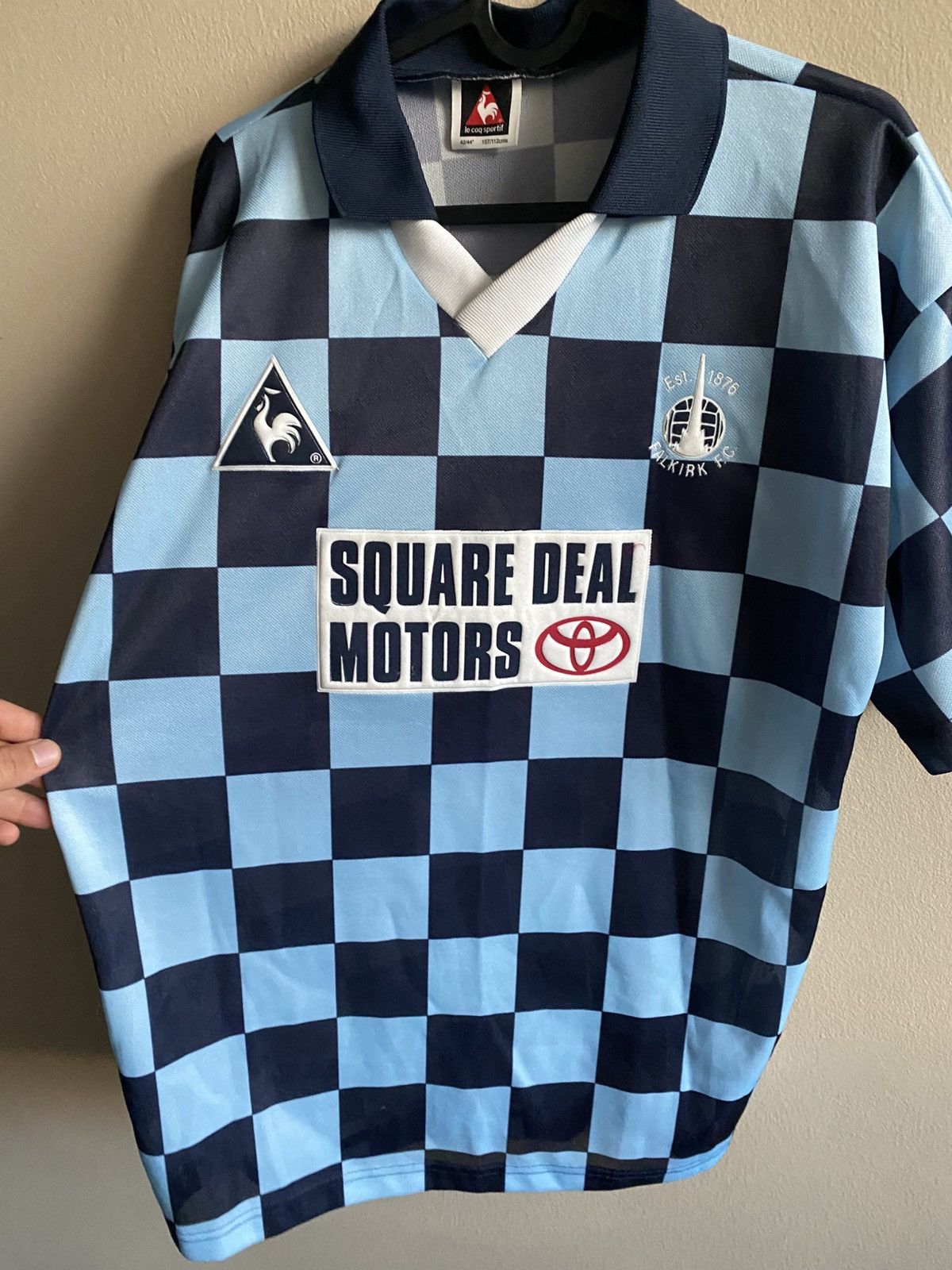 Le Coq Sportif Vintage 1996/1997 Falkirk Home Le Coq Sportif Soccer Jersey Size US L / EU 52-54 / 3 - 7 Thumbnail