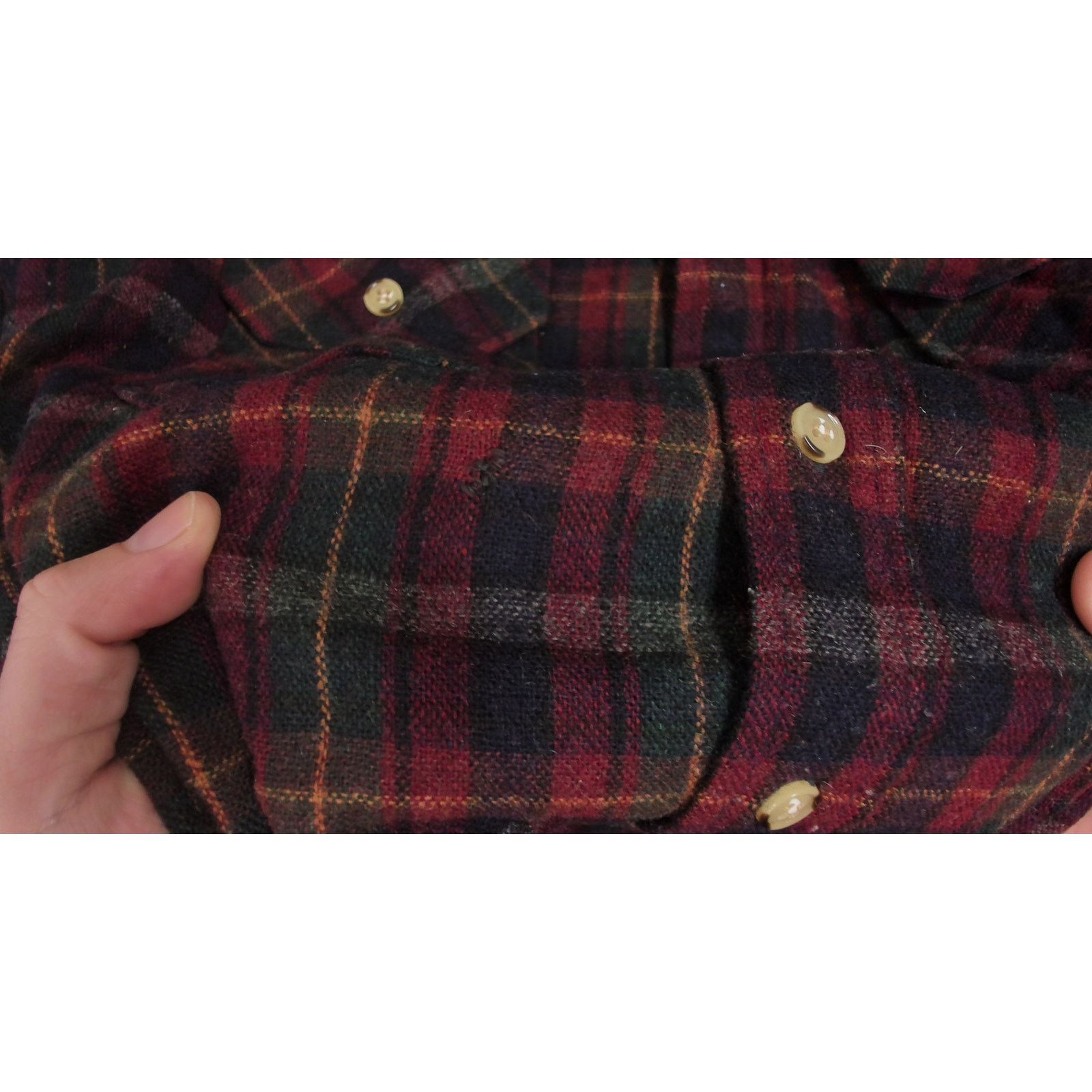 Dickies Vintage 80s Dickies Wool Blend Plaid Flannel Boxy Shacket Size US M / EU 48-50 / 2 - 10 Thumbnail
