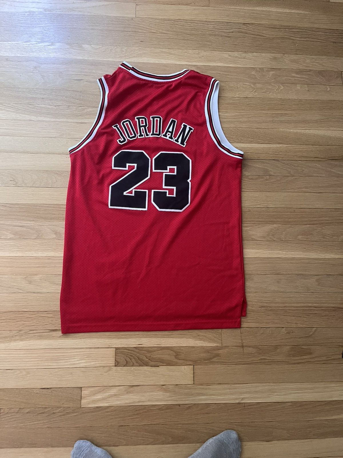 Nike Chicago Bulls #23 Michael Jordan Nike Jersey (Length +2) Size US M / EU 48-50 / 2 - 3 Thumbnail