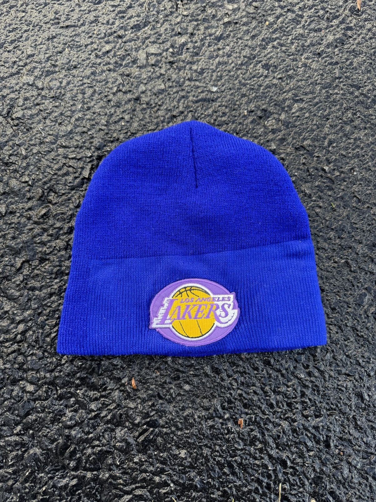 NBA × Sports Specialties × Vintage 2001 Los Angeles Lakers 90’s Vintage Kobe Era Beanie Hat Size ONE SIZE - 6 Thumbnail