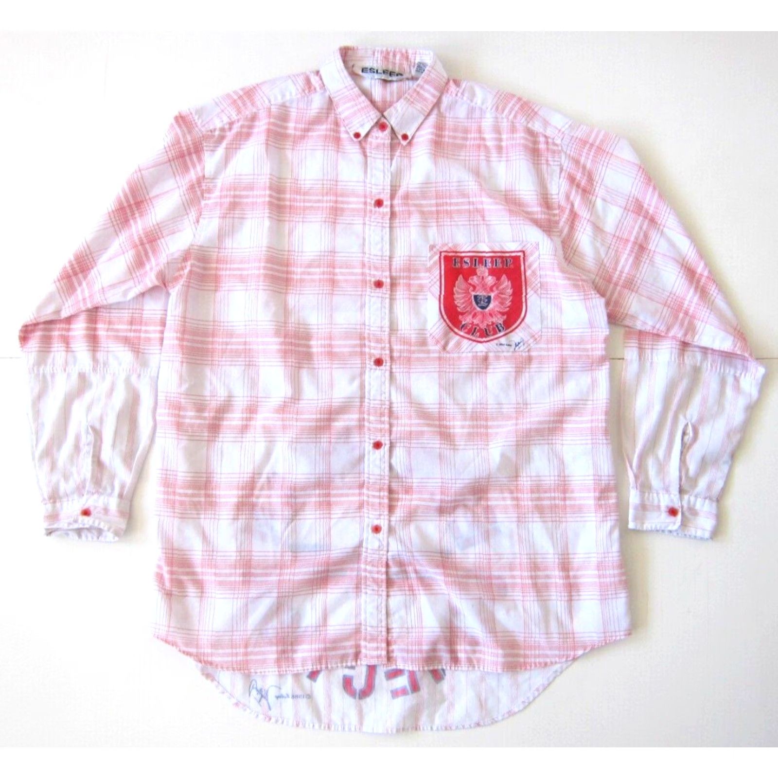 Vintage VINTAGE Esleep Club 1988 European Connection Red White Plaid Nightgown OS Shirt Nightgown Esleep Red 1980s Womens Size ONE SIZE - 2 Thumbnail