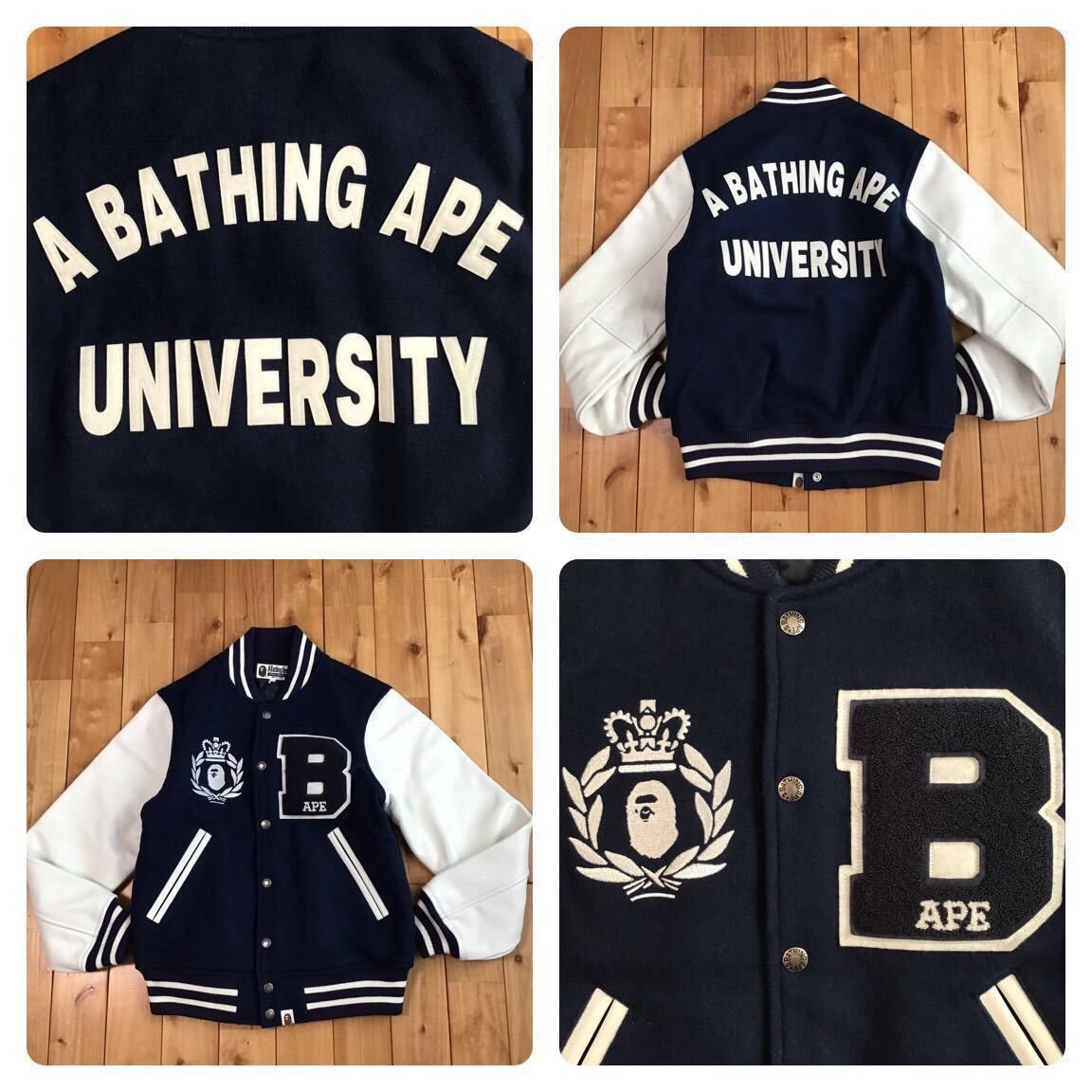 ☆ BAPE☆ COOKIE CAMO 2 VARSITY JACKET XS（Bape Sleeve