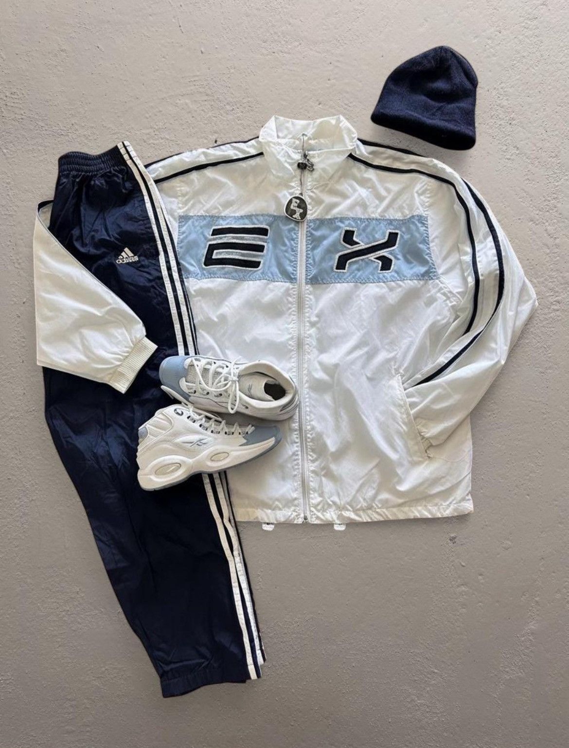 Other Y2K TAGGED! Y2K TAGGED! Exco Athletics White Track Jacket Size US L / EU 52-54 / 3 - 1 Thumbnail