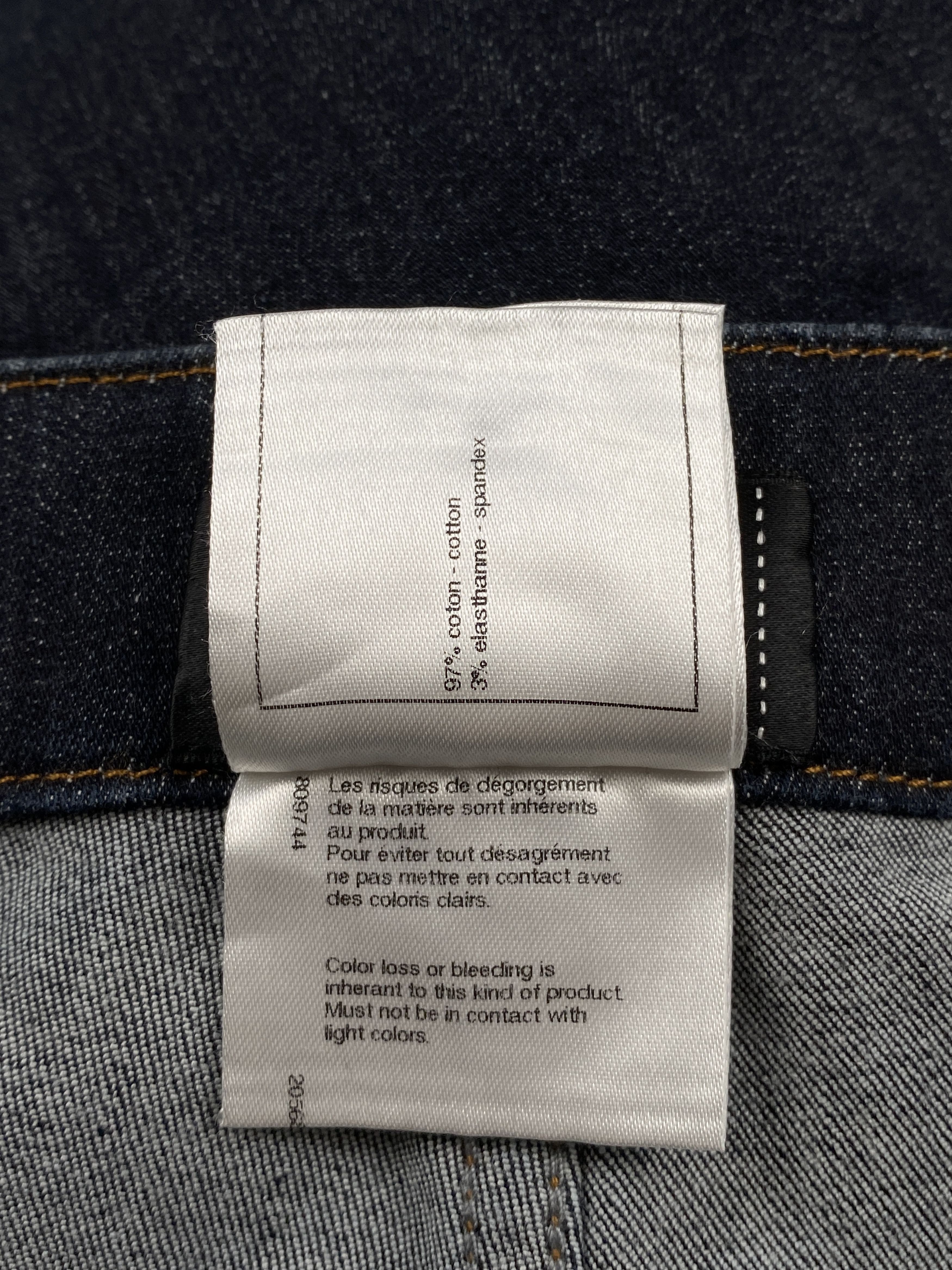 Chanel Geometric Laser Print Coco Mark Buttons Denim Jeans Size US 27 - 14 Thumbnail