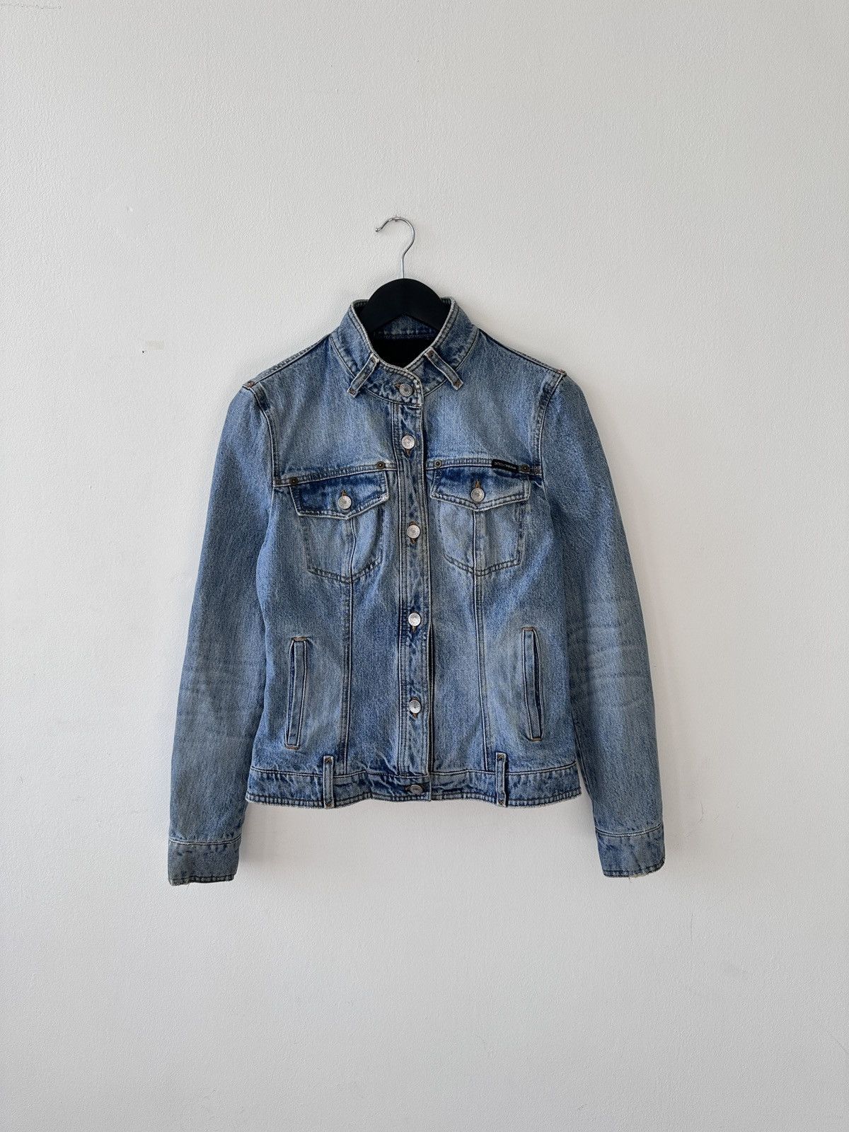 Dolce & Gabbana Dolce & Gabbana Archival Denim Jacket Y2K Blue Jean Jacket Size S / US 4 / IT 40 - 1 Thumbnail