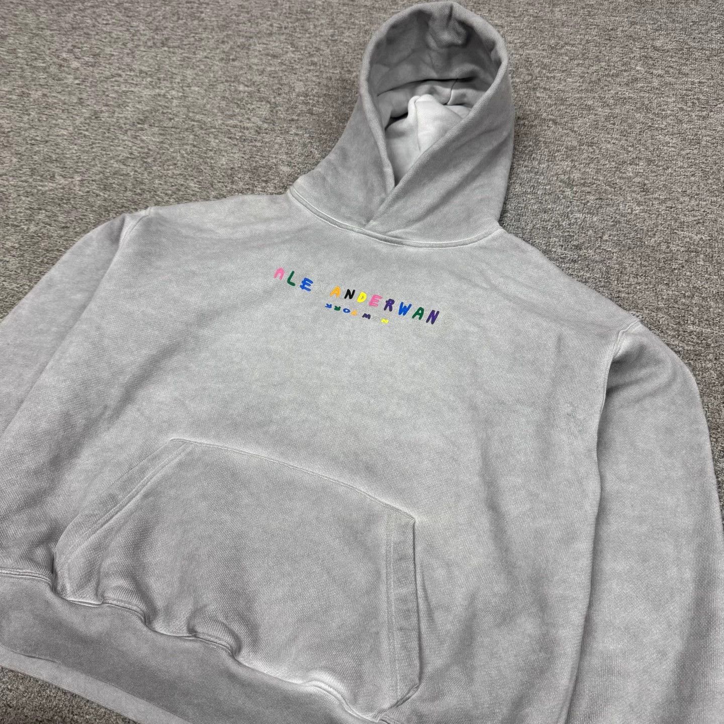 Alexander Wang Alexander Wang Washed Color Logo XXS Hoodie 99 New Size US XXS / EU 40 - 4 Thumbnail