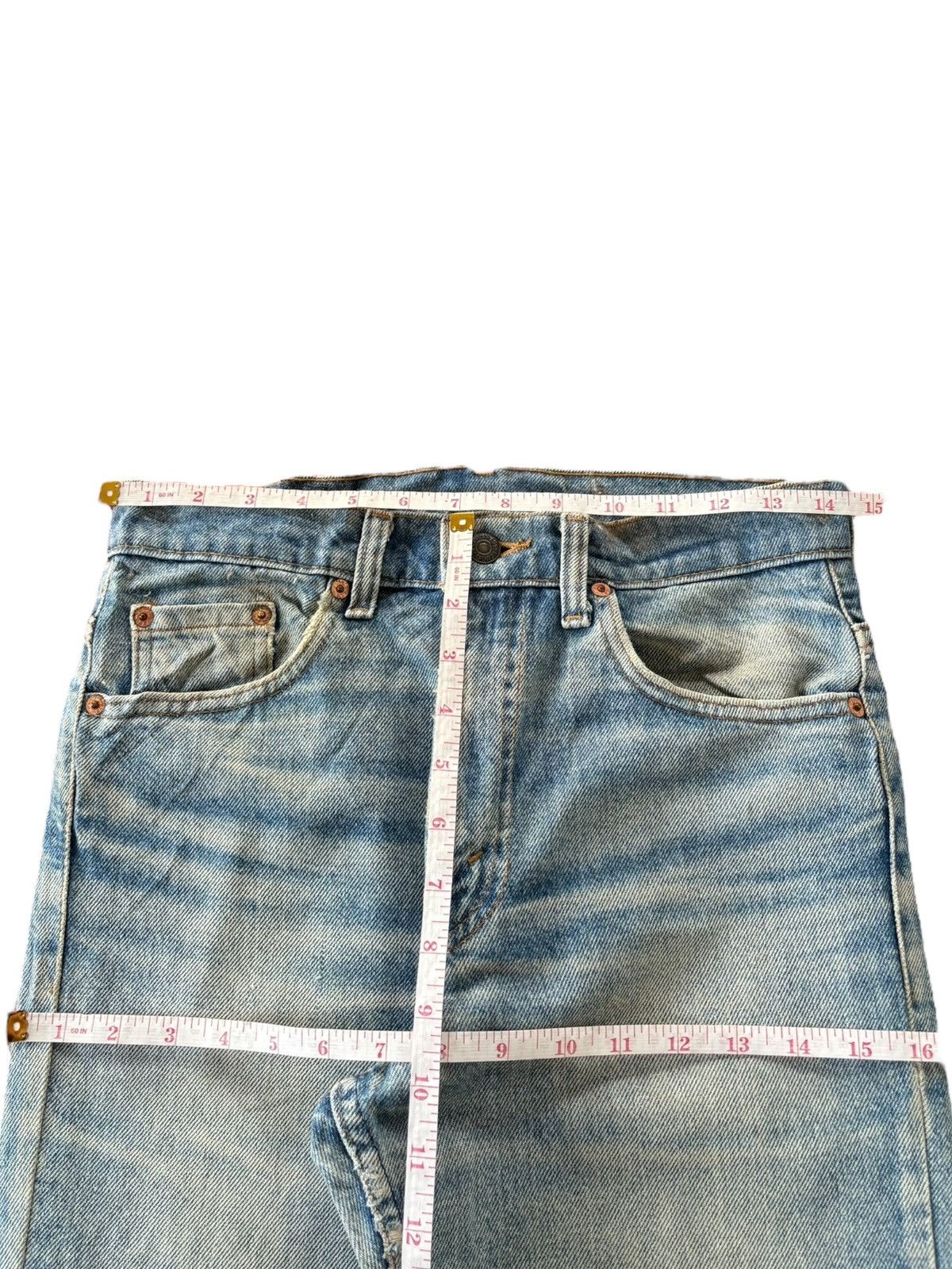 Levi's Vintage 90s Levis 517 Rusty Wash Distress Flare Jeans Size US 29 - 6 Thumbnail