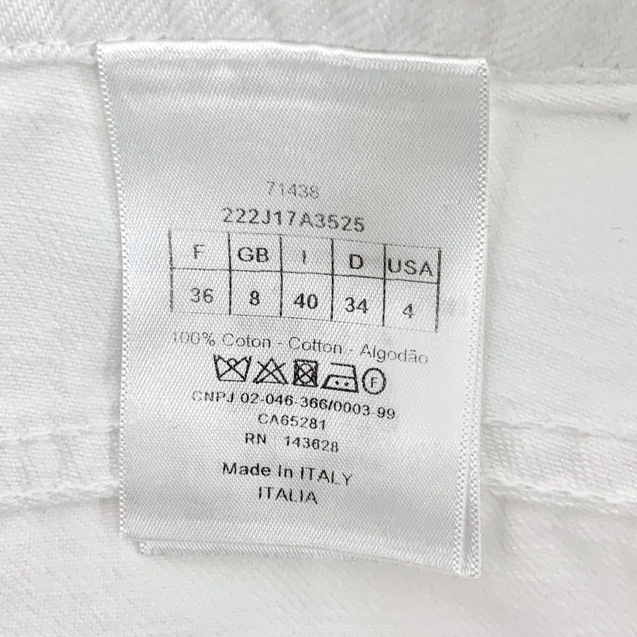 Dior Dior White Belt Buckle Cotton Casual Denim Mini Skirt K26WX Size 25" / US 0 / IT 36 - 6 Thumbnail