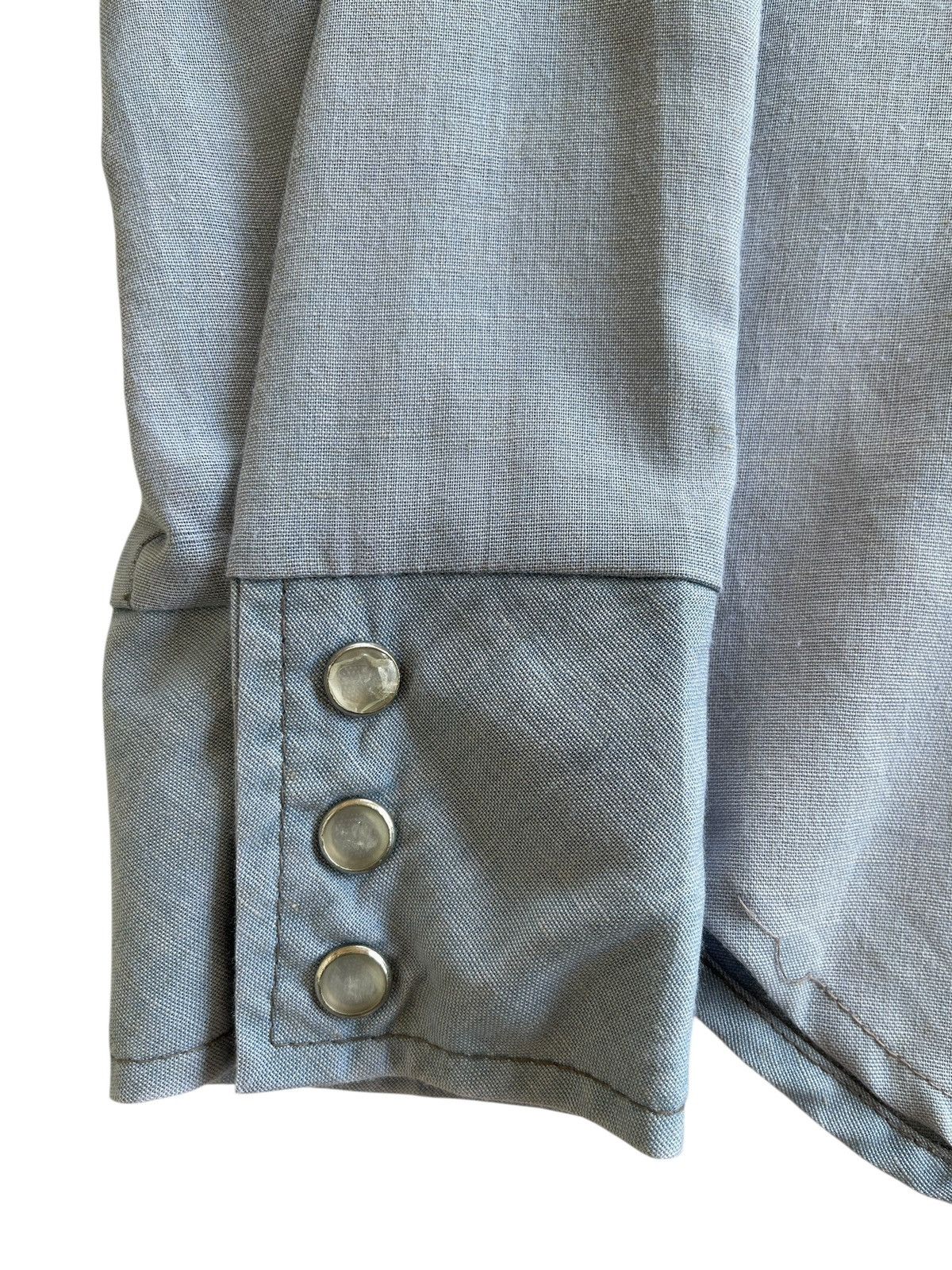 Vintage 70s Foxy Western Chambray Embroidery Shirt Size US S / EU 44-46 / 1 - 11 Thumbnail