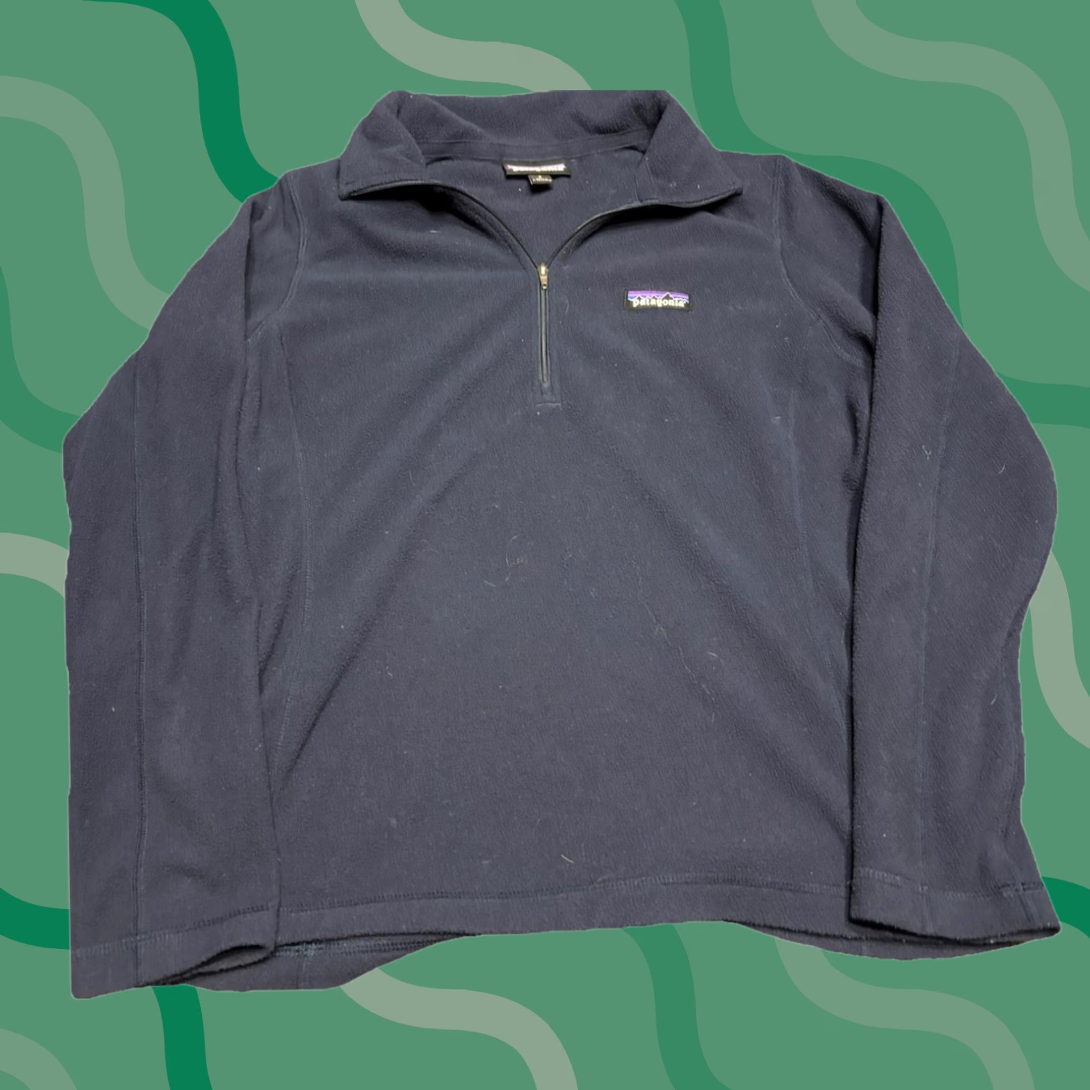 Patagonia Patagonia Blue Fleece Quarter Zip Up K1 Long Sleeve S Women Size S / US 4 / IT 40 - 1 Thumbnail