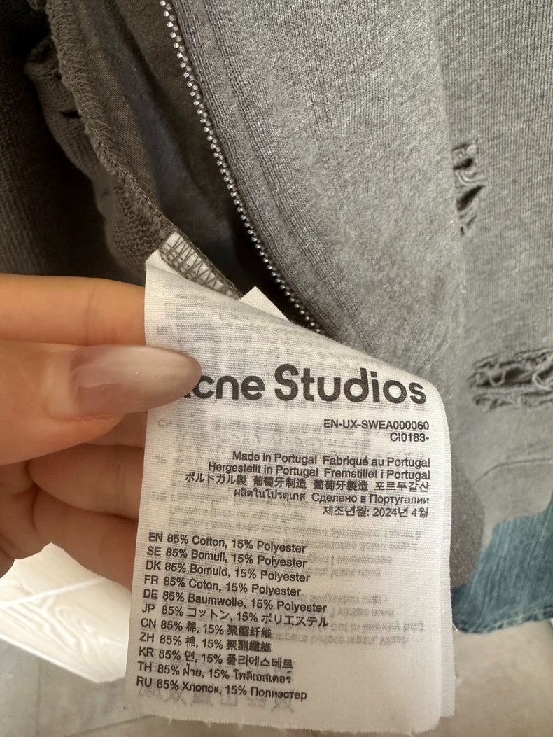 Acne Studios acne studios Make old ripped logo hoodies 2504-Nextarrow Size US M / EU 48-50 / 2 - 5 Thumbnail