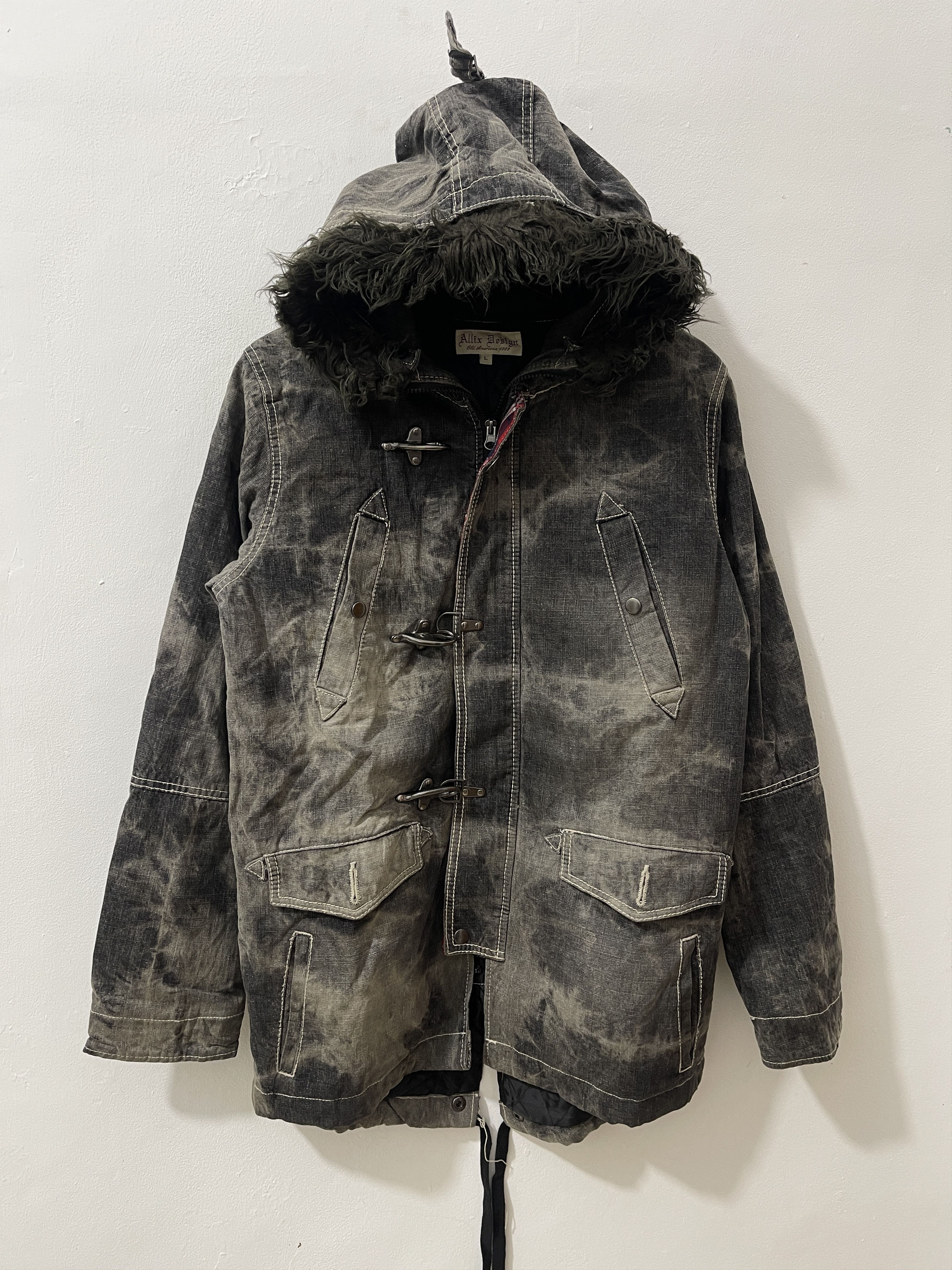 Japanese Brand Allix Design Japan Archive Fireman Clasp Vkei Style Jacket Size US L / EU 52-54 / 3 - 1 Thumbnail