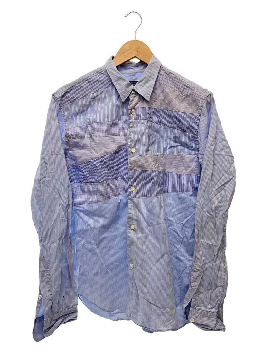 Comme des Garcons × Comme des Garcons Homme Reconstructed Patchwork Button Up Shirt Size US L / EU 52-54 / 3 - 1 Thumbnail