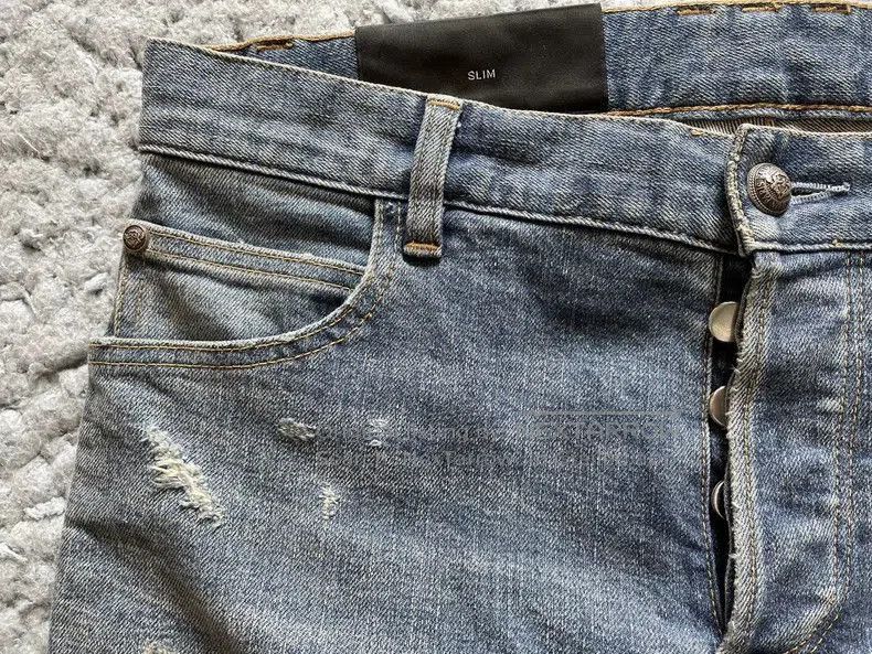 Balmain Balmain Destroy stretch jeans. Size US 29 - 3 Thumbnail