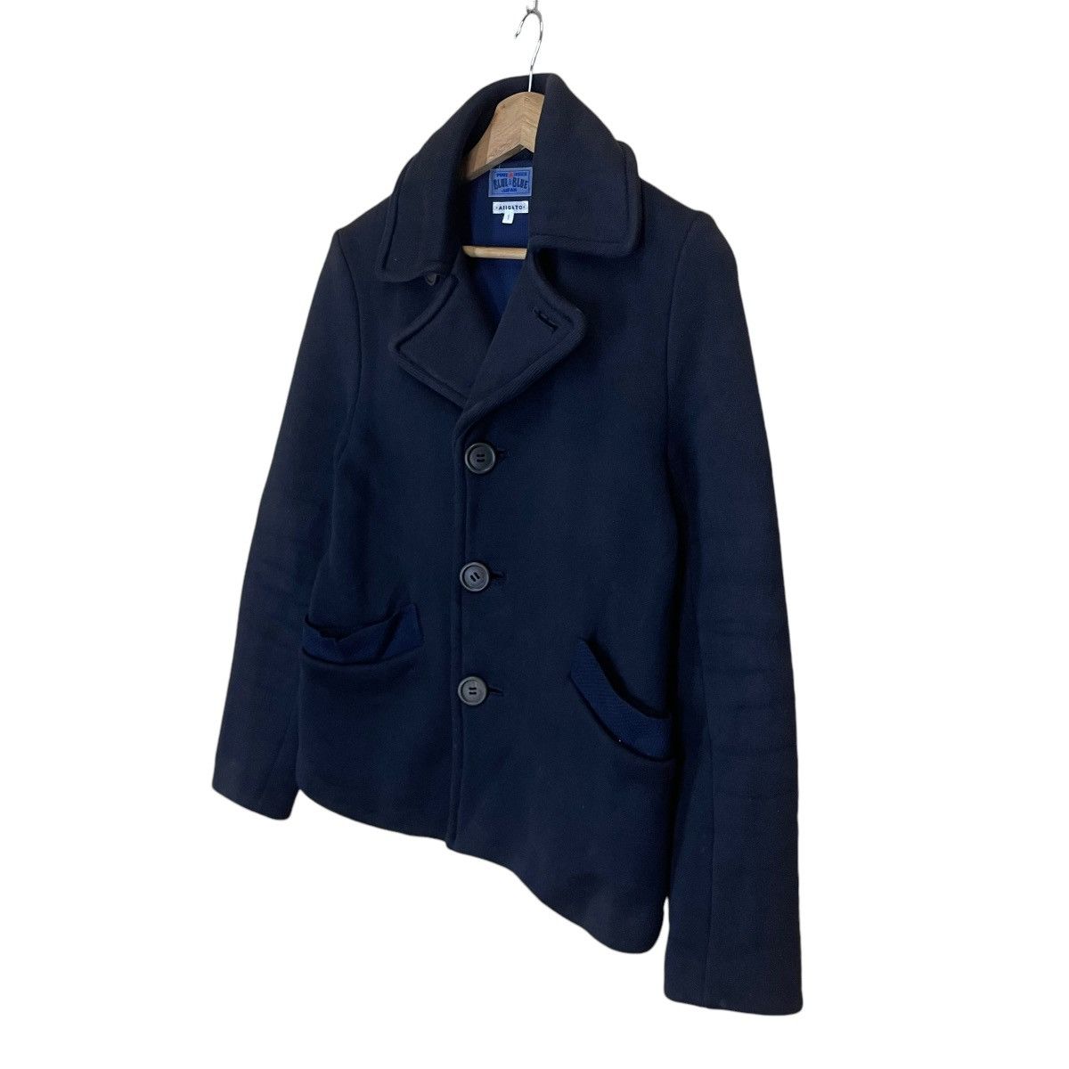 Blue Blue Japan Vintage 90s Pure Indigo Blue Blue Japan Button Coat Jacket Size US S / EU 44-46 / 1 - 3 Thumbnail