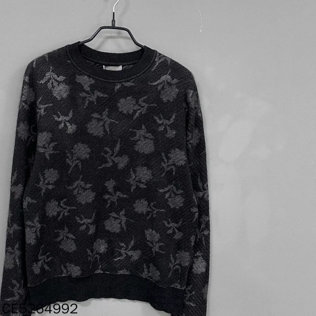 Dior Dior Deep Gray Rose All-Over Print Sweater S Size US S / EU 44-46 / 1 - 3 Thumbnail