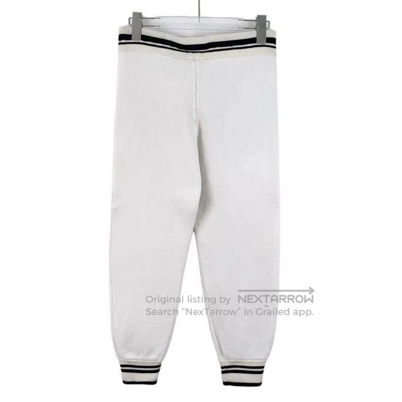 Louis Vuitton Louis Vuitton White Striped Wool Joggers. Size US 36 / EU 52 - 2 Thumbnail