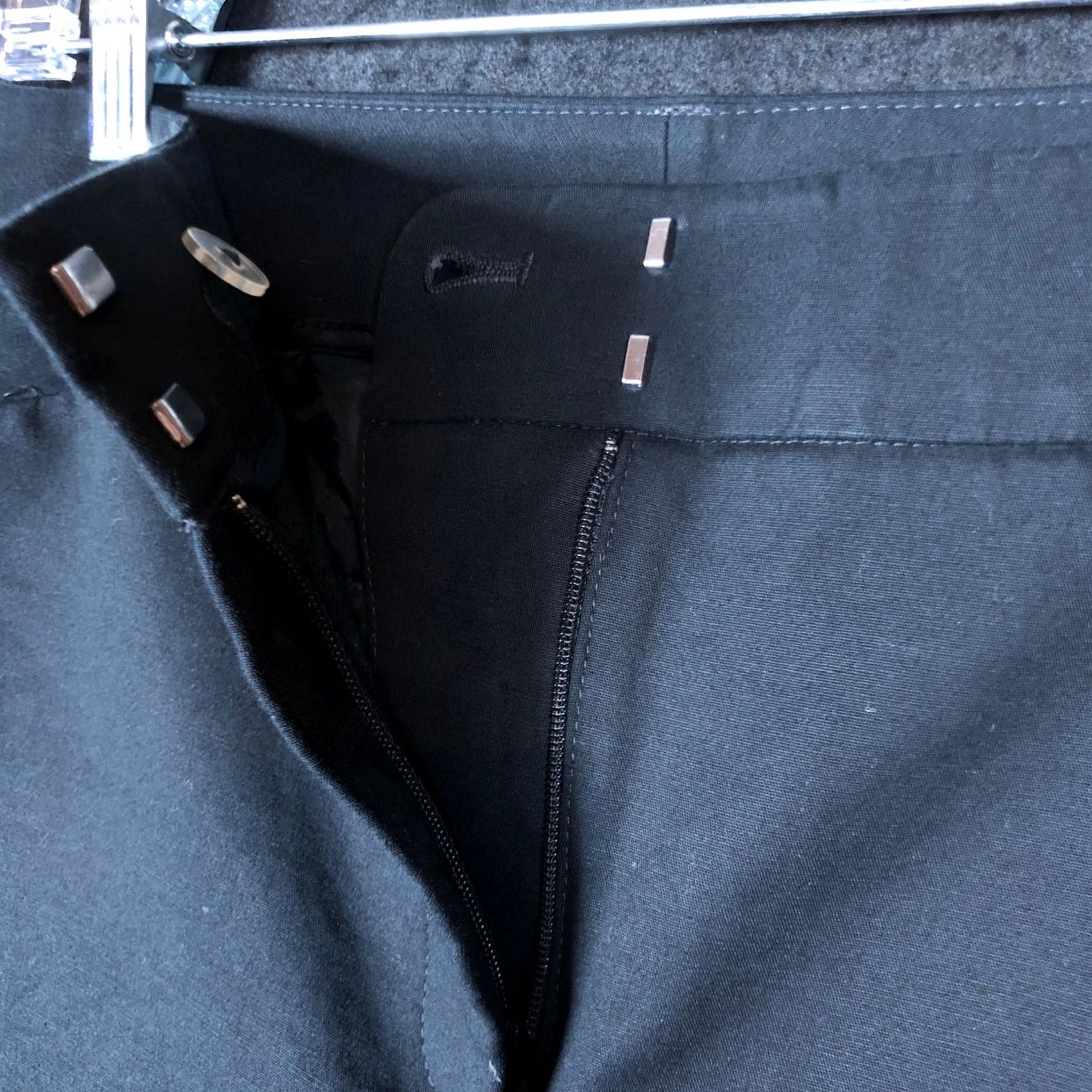Vintage Chicos Womens Pants Black Mid Rise Crop Stretch 1 M Size 24" / US 00 / IT 34 - 4 Thumbnail