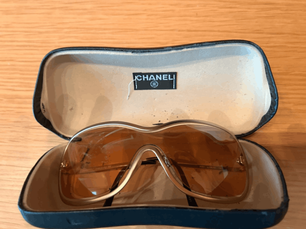 Chanel Chanel Sunglasses 4031 Rhinestone Logo Rimless 4017Vintage Size ONE SIZE - 2 Thumbnail