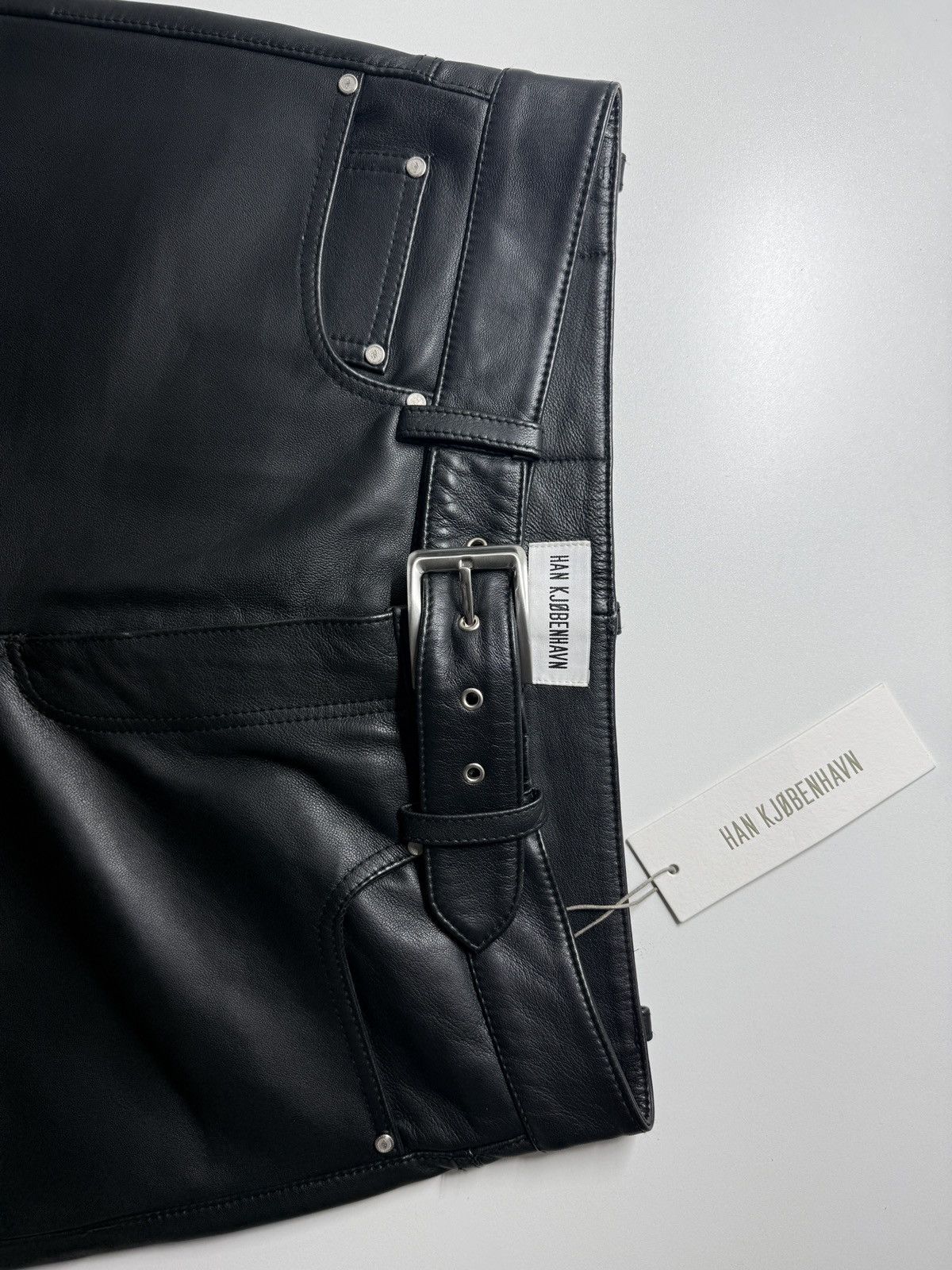 Other HAN KJOBENHAVN Leather Belted Trousers size 48 Size US 31 - 3 Thumbnail