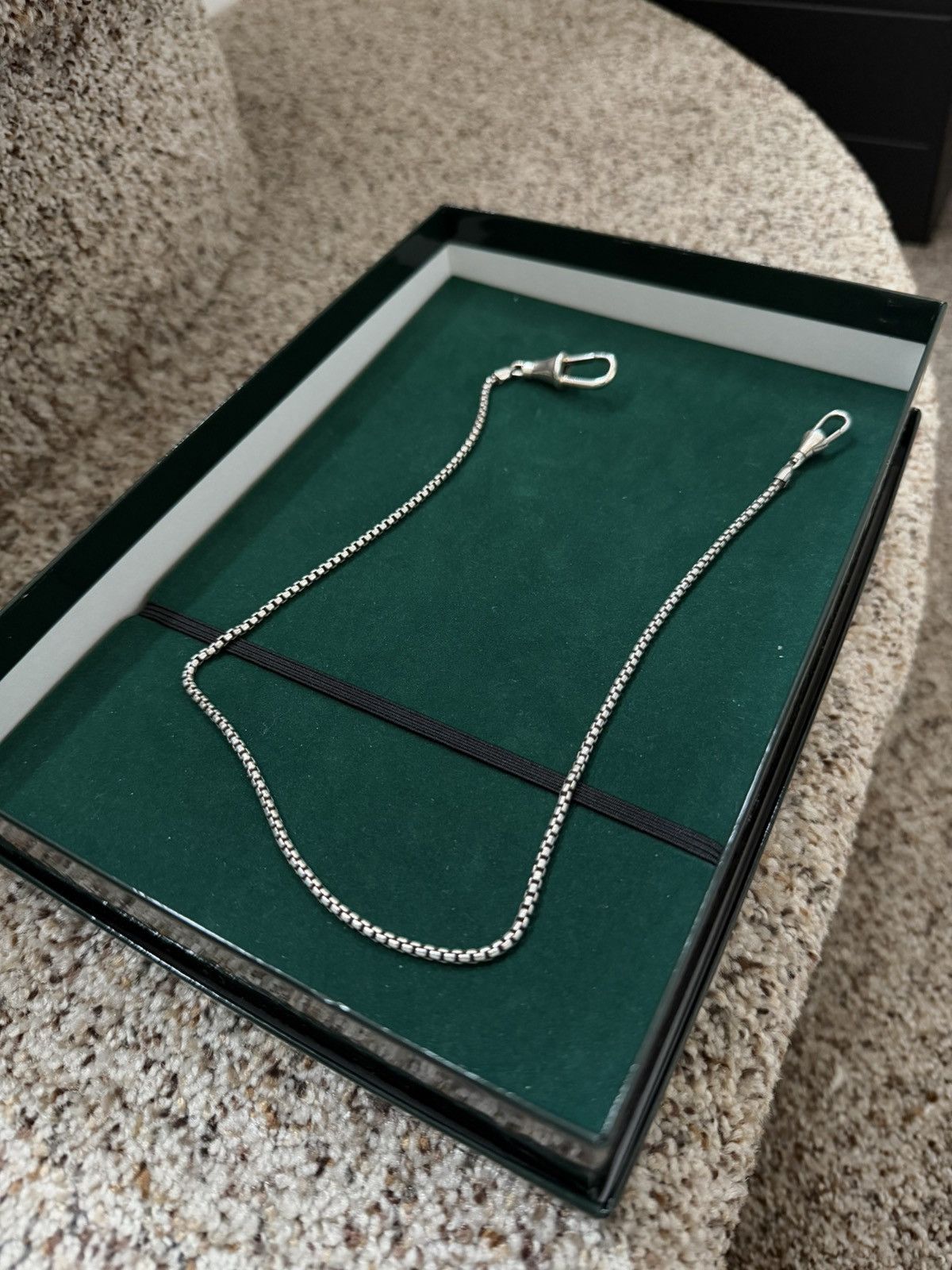 A.PRESSE .925 silver wallet chain 45cm Size ONE SIZE - 1 Thumbnail