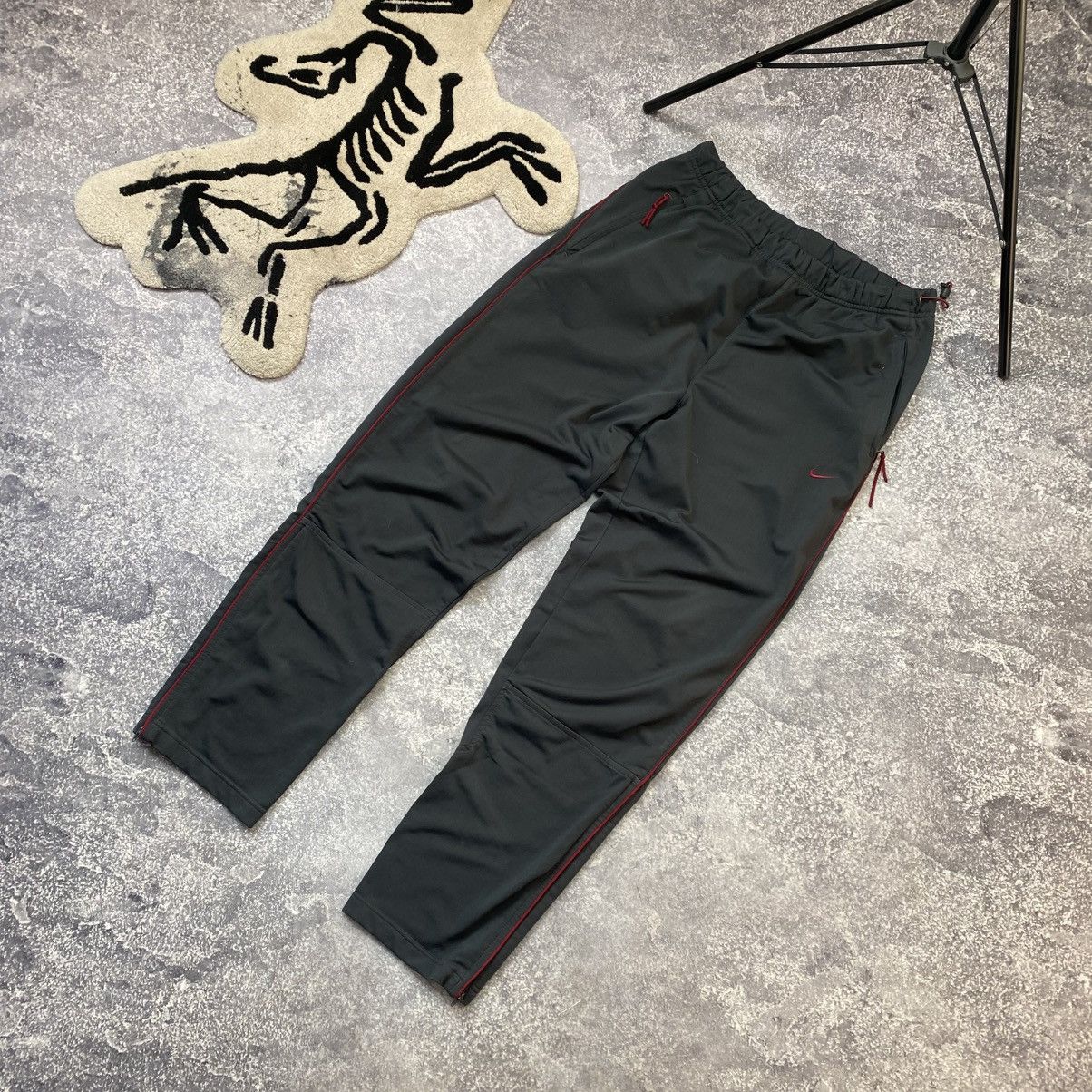 Vintage Vintage Nike Small swoosh y2k cotton tracked pants Size US 32 / EU 48 - 1 Thumbnail