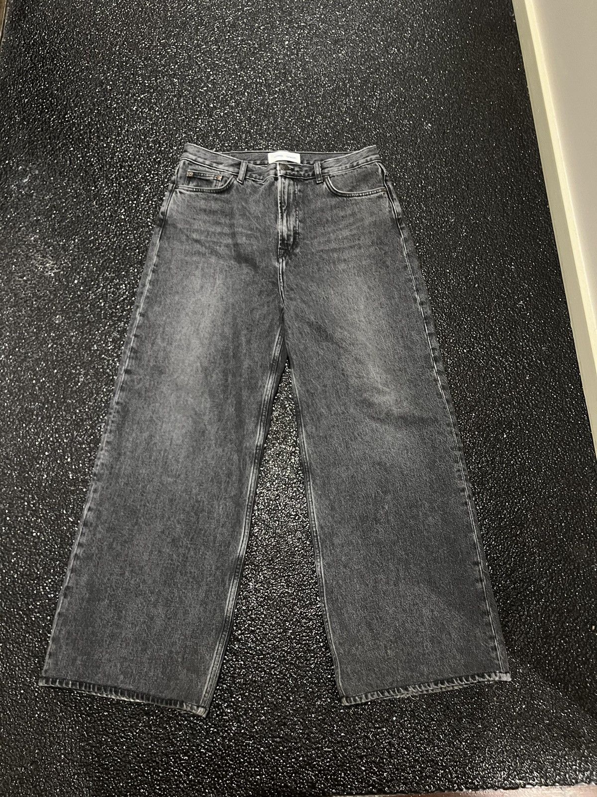 image of Samsoe Samsoe Baggy Jeans in Grey, Men's (Size 32)