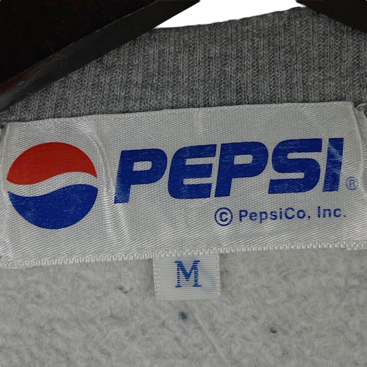 Pepsi × Vintage Vintage Pepsi Crewneck Sweatshirt Light Gray Pullover Jumper Size US M / EU 48-50 / 2 - 5 Thumbnail