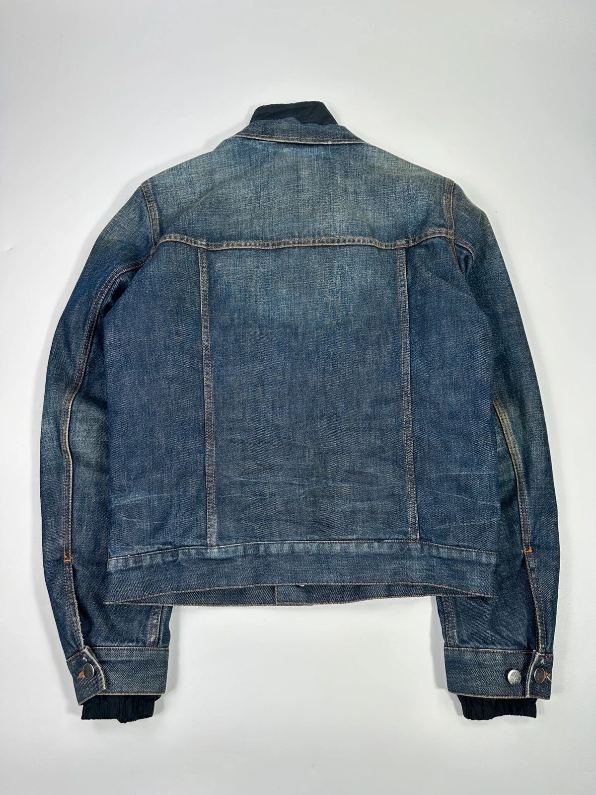 Prada Prada Milano FW2005 Indigo Blue Nylon Lining Denim Jacket Size US M / EU 48-50 / 2 - 6 Thumbnail