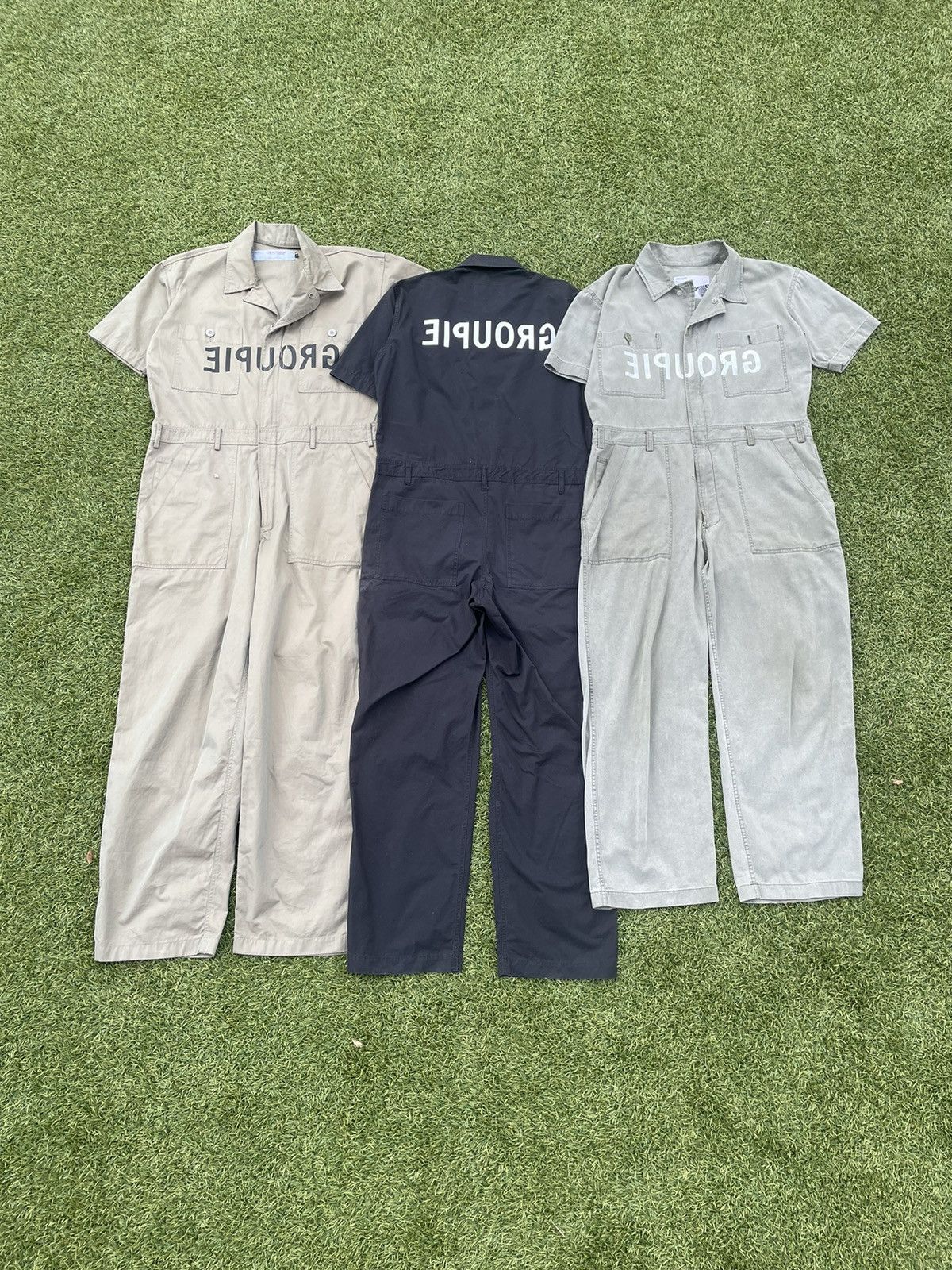 Undercover SS99 “Relief” - Undercover ‘Groupie’ Tan Coverall Jumpsuit Size US L / EU 52-54 / 3 - 7 Thumbnail