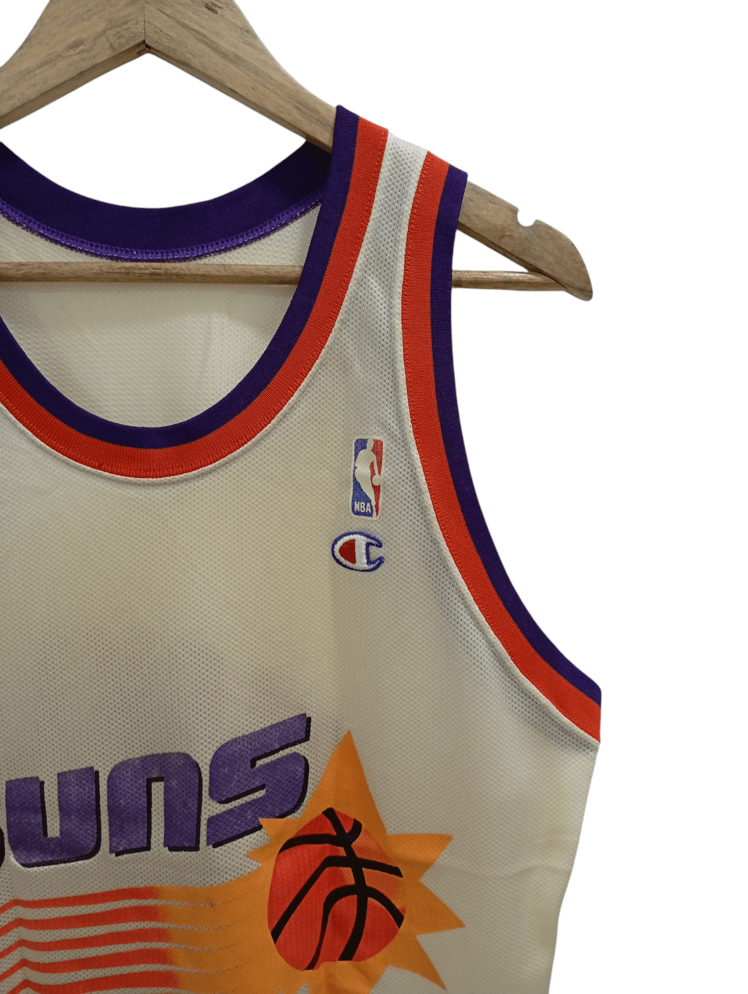 Champion × Vintage 🔥🔥Vintage Champion Phoenix Suns Charles Barkley 34 Jersey Size US M / EU 48-50 / 2 - 10 Thumbnail