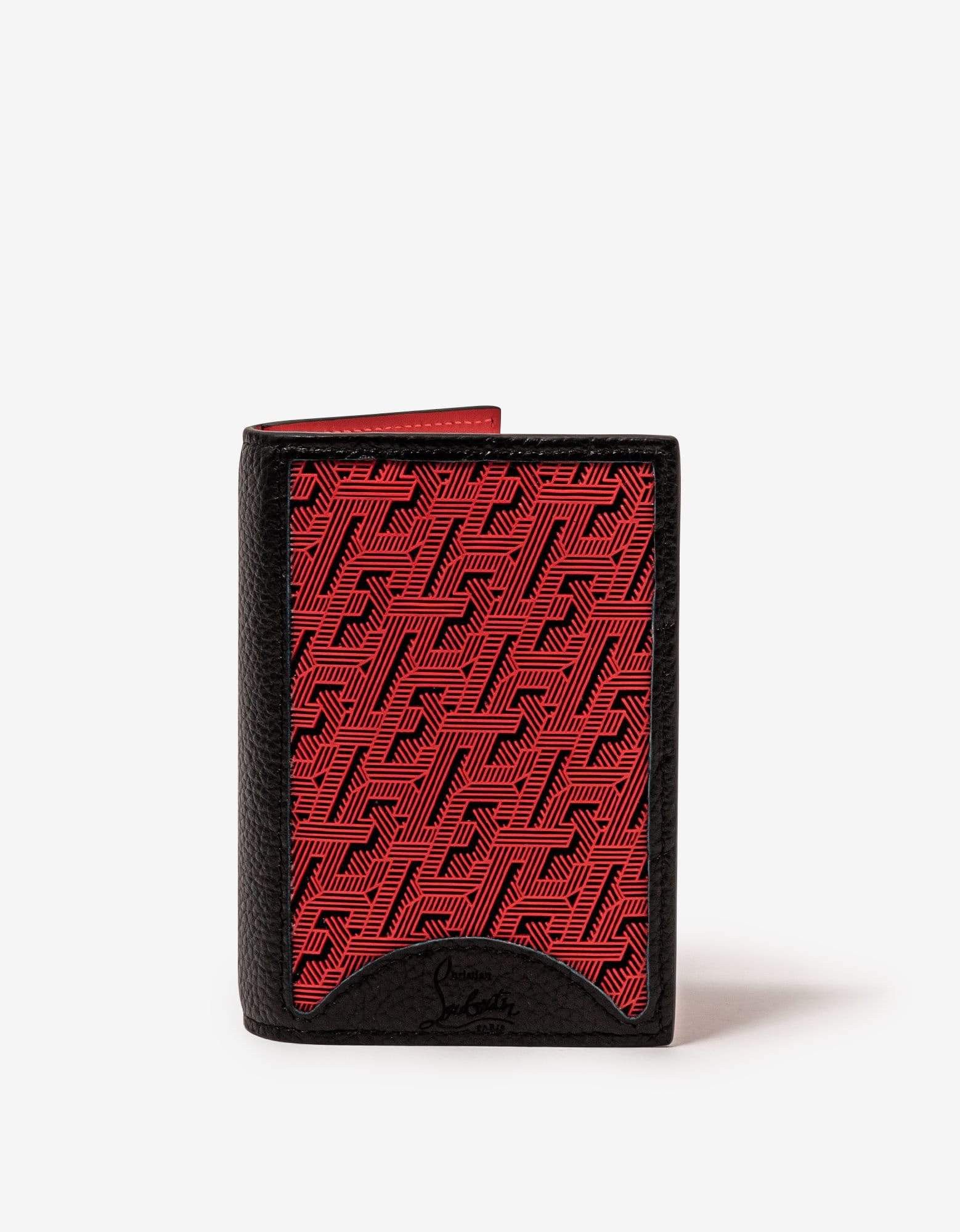 image of Christian Louboutin Sifnos Cl Logo Black Card Wallet, Men's