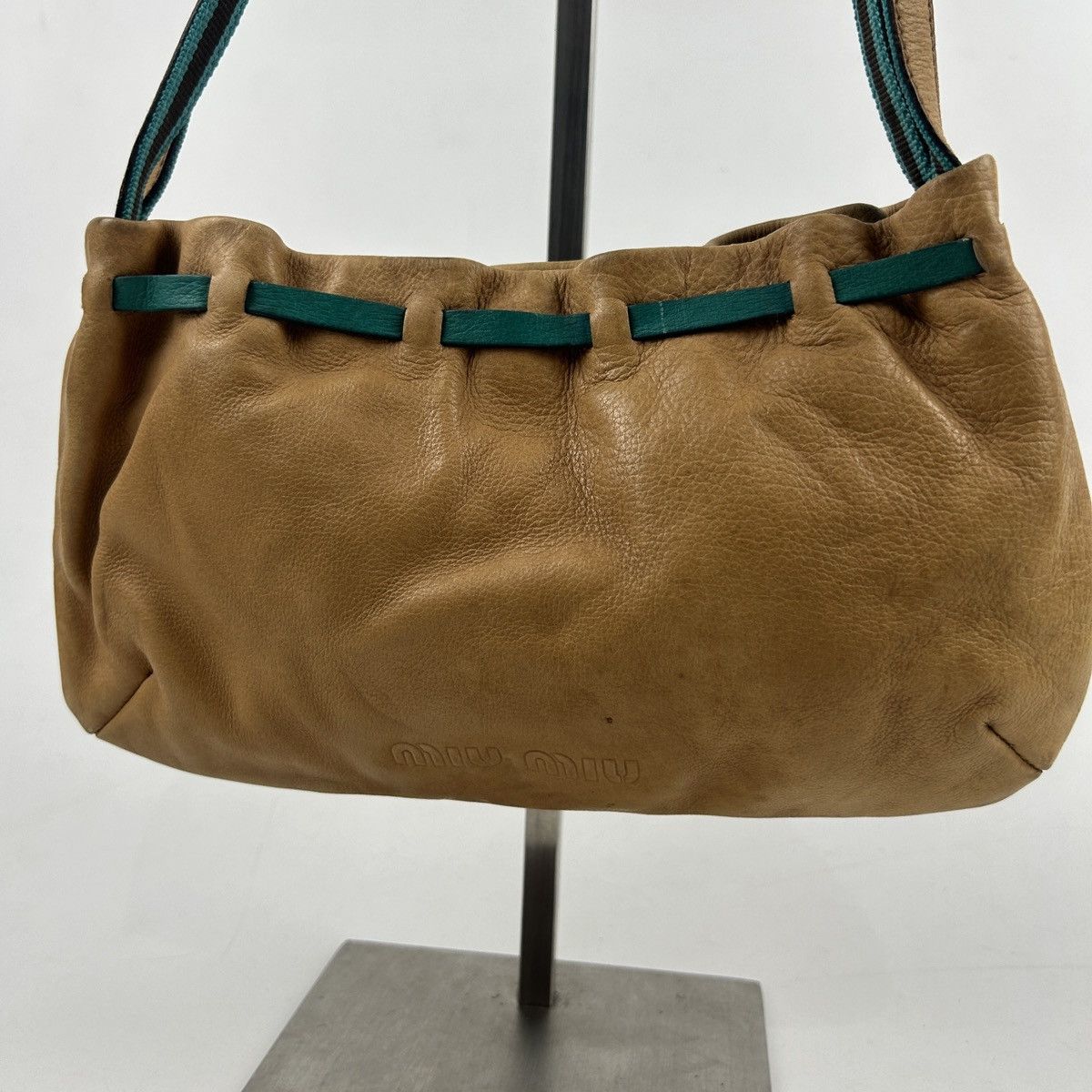 Miu Miu Miu Miu S/S 1999 Tan Bow Bag Size ONE SIZE - 4 Thumbnail