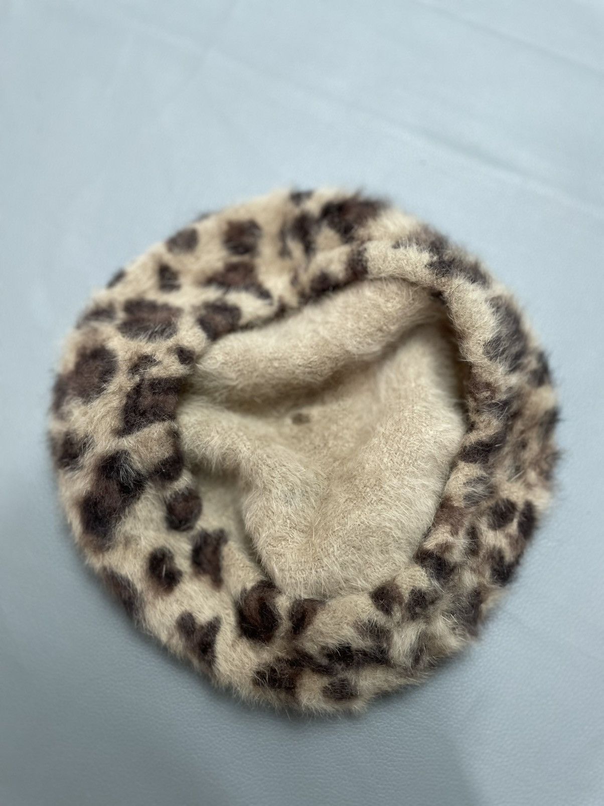 Japanese Brand Mohair Fur Leopard Design Bucket Hats Size ONE SIZE - 4 Thumbnail