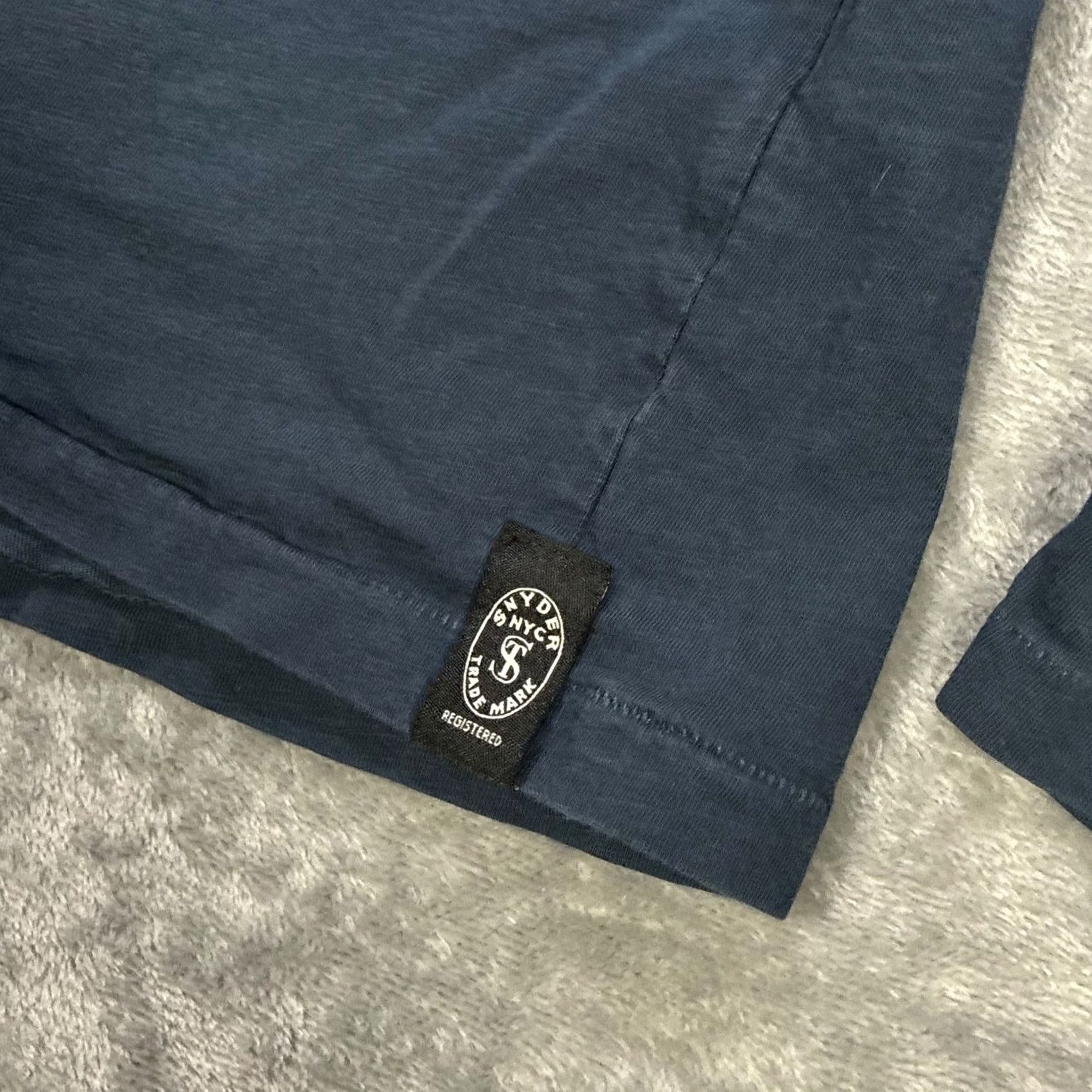 Todd Snyder Todd Snyder New York Dark Blue Long Sleeve Pocket T Shirt Men's S Size US S / EU 44-46 / 1 - 4 Thumbnail