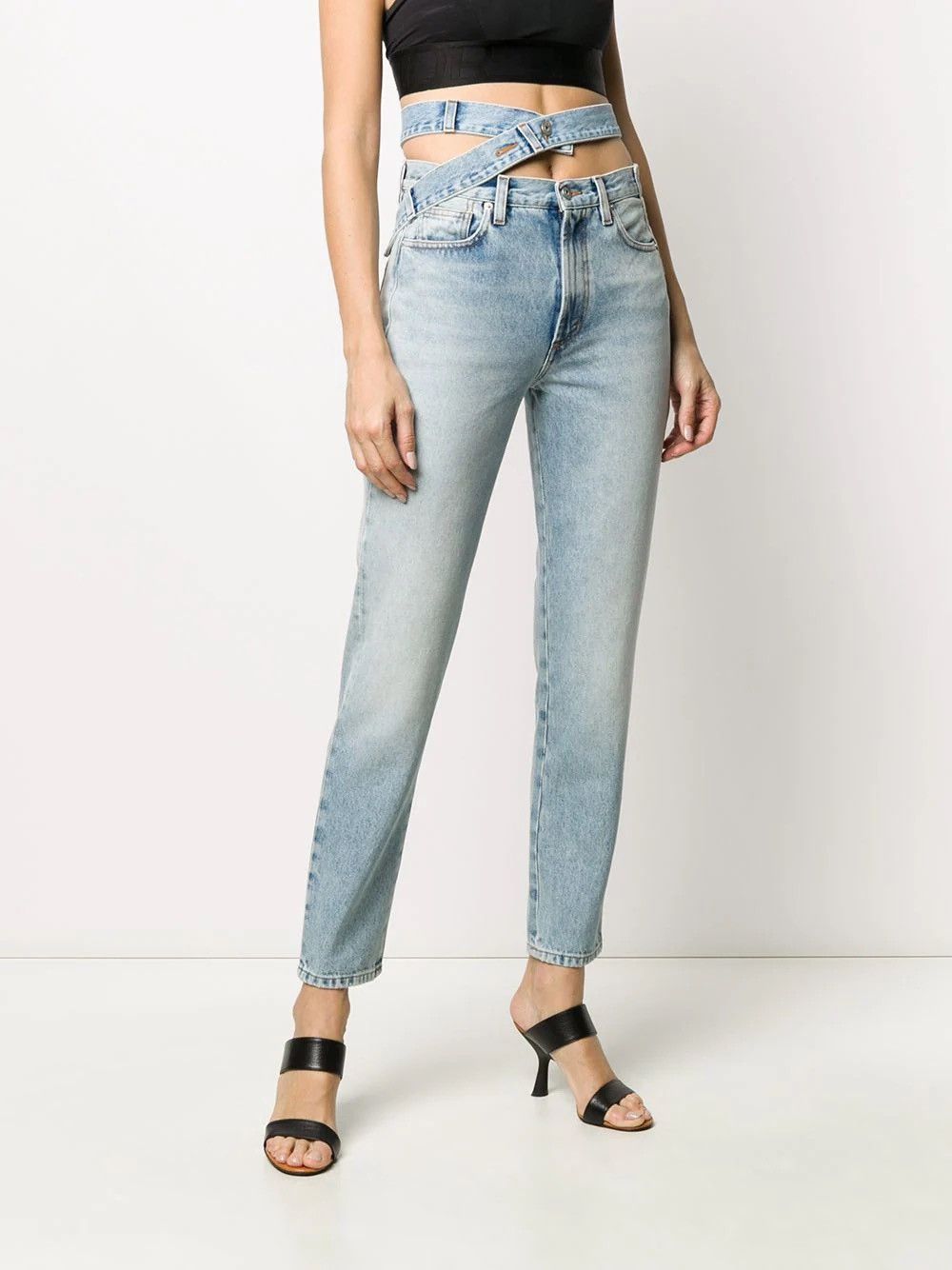 Heron Preston × SAMI MIRO VINTAGE Heron Preston x Sami Miro Jeans Size 25" / US 0 / IT 36 - 3 Thumbnail