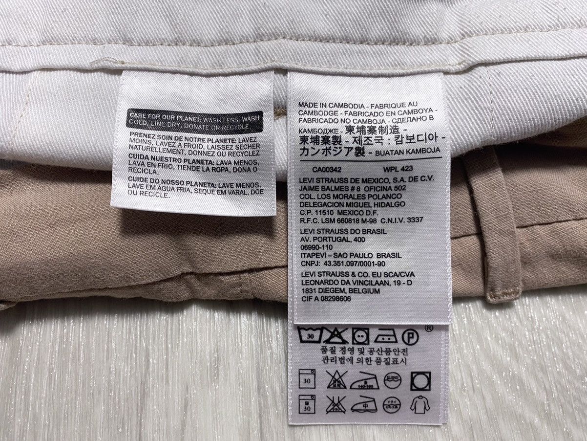 Levi's Vintage Clothing Levi’s Cotton Linen Sand Casual Chino Trousers Pants Size US 31 - 20 Thumbnail