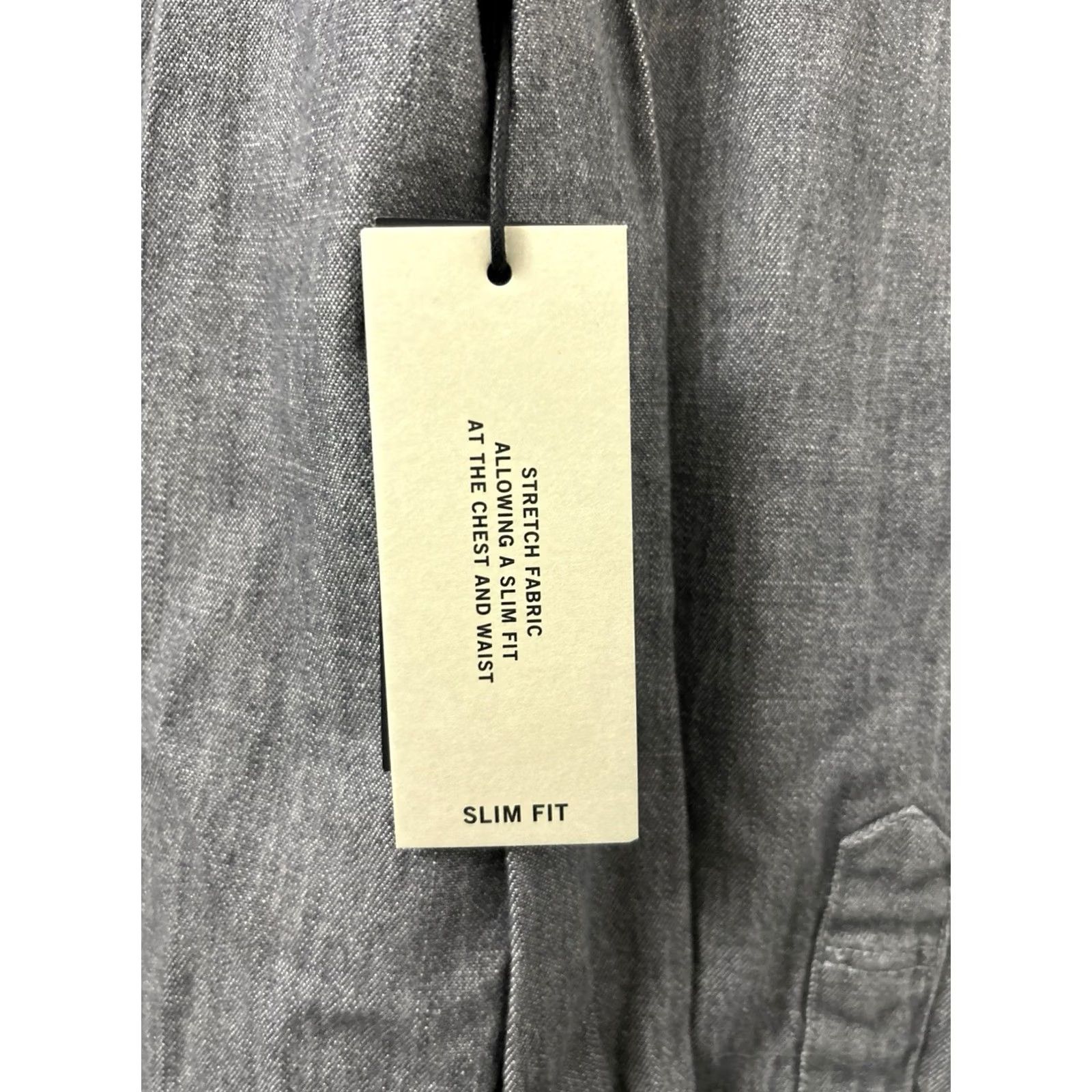 Kenneth Cole Kenneth Cole New York Shirt Mens L Gray Oxford Slim Fit Stretch Button Down L/S Size US L / EU 52-54 / 3 - 6 Thumbnail