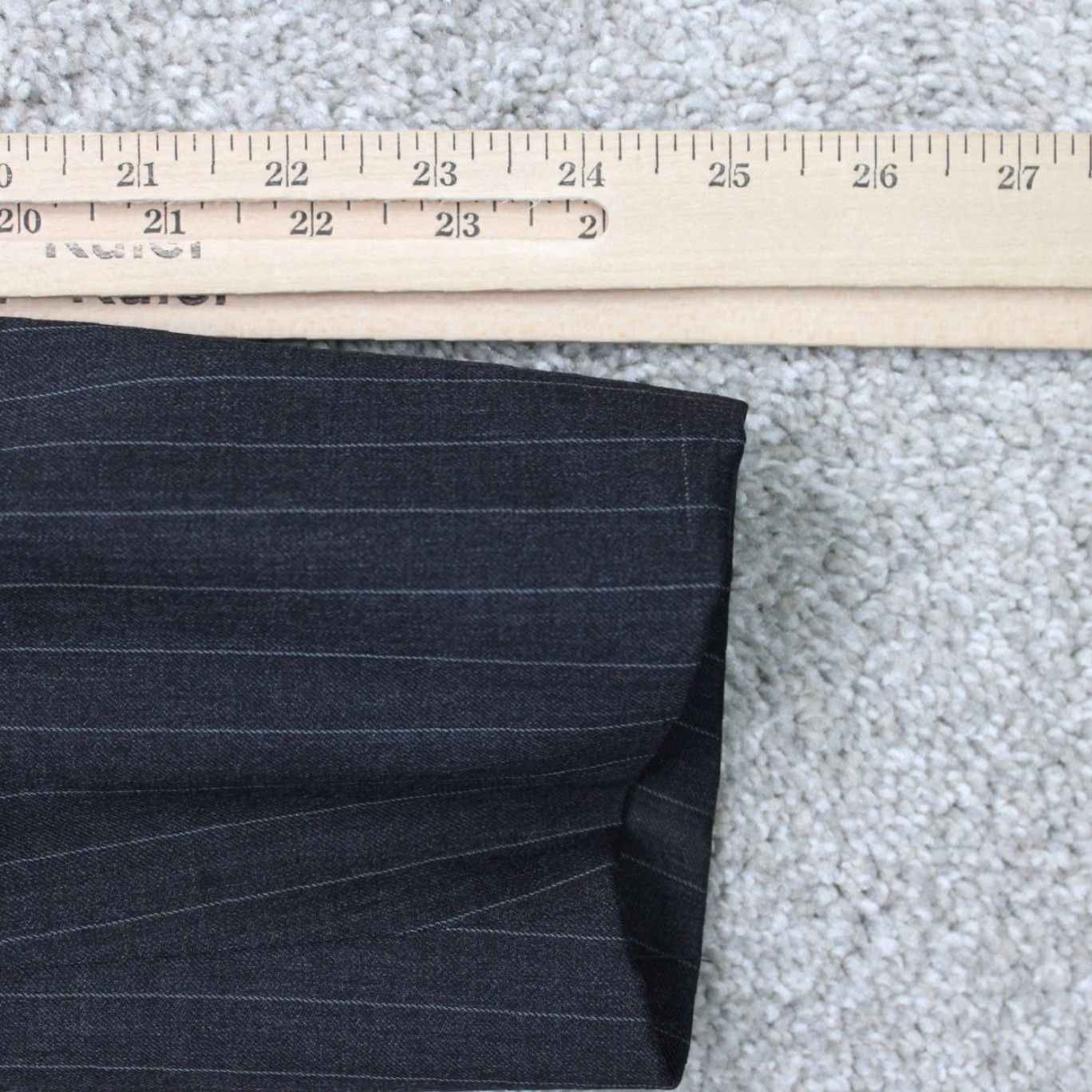 Brooks Brothers Brooks Brothers 1818 Blazer Mens 42R Fitzgerald Wool Gray Pinstriped Lined Size 42R - 5 Thumbnail
