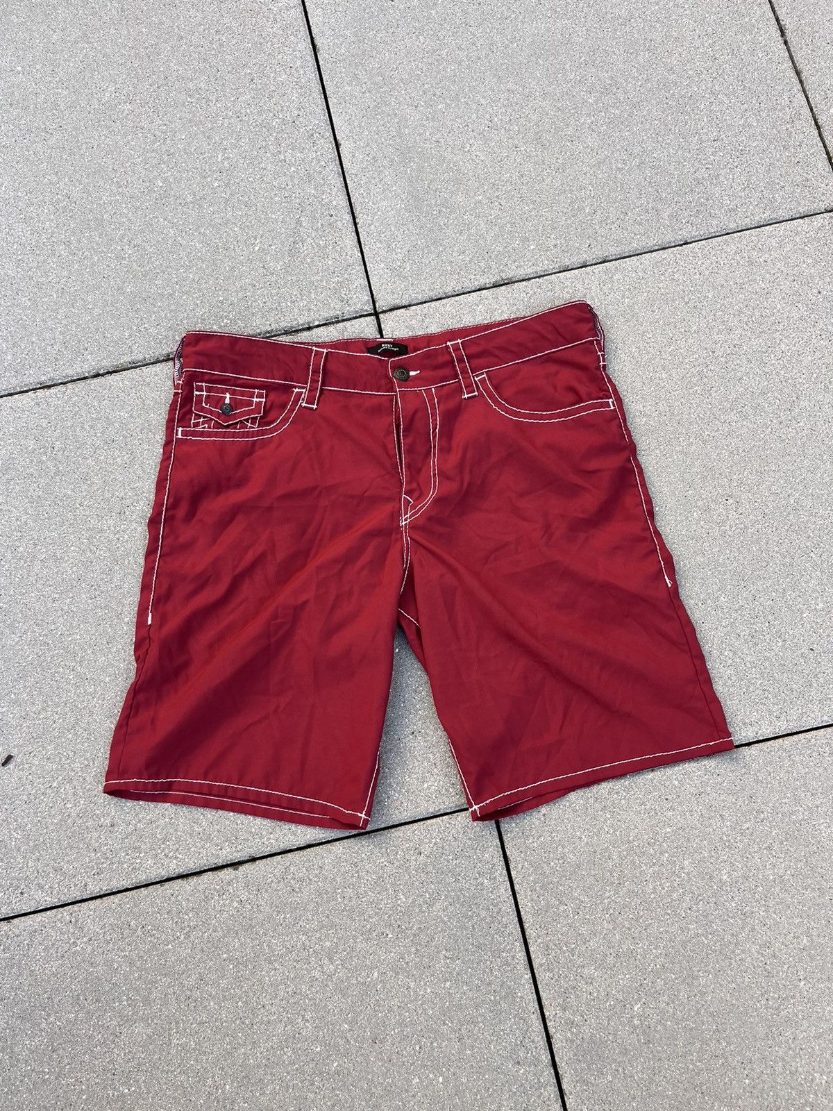 Japanese Brand Vintage True Religion Japanese Y2K Crazy Shorts Size US 38 / EU 54 - 3 Thumbnail