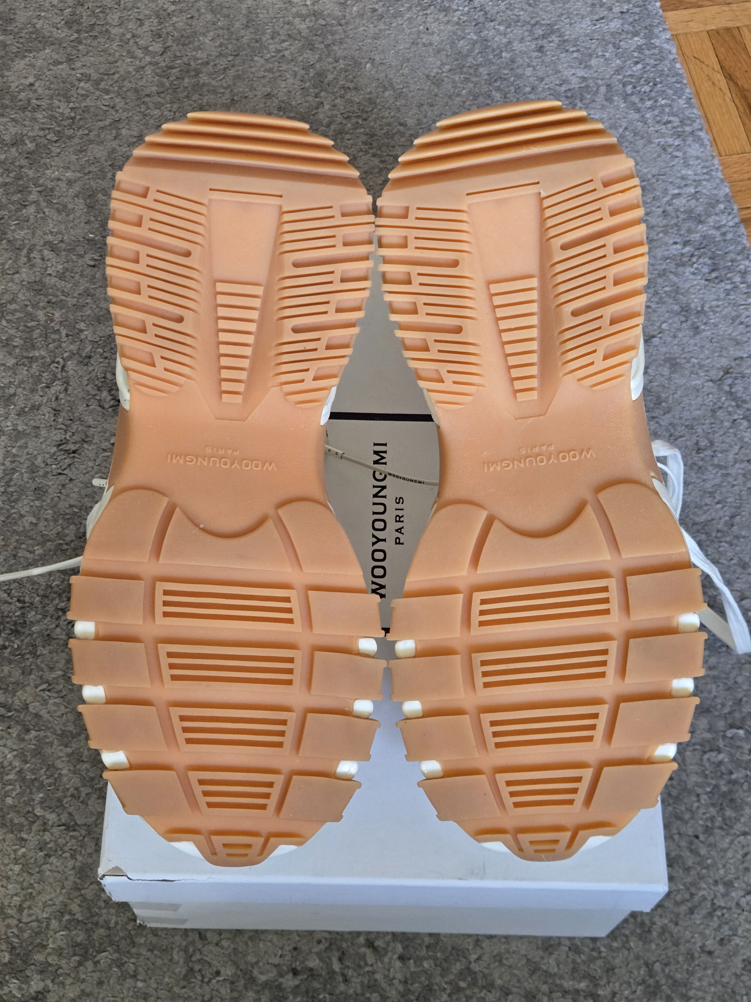 Wooyoungmi Off white ivory double laced sneakers Size US 8 / EU 41 - 4 Thumbnail