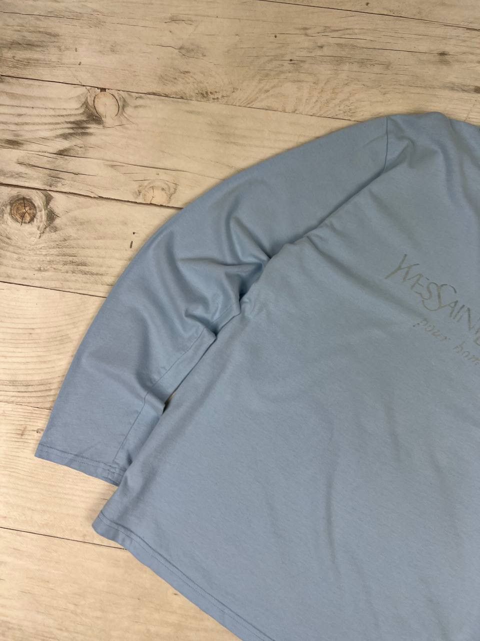 Yves Saint Laurent Yves Saint Laurent T-Shirt Long Sleeve Big Logo YSL Size US L / EU 52-54 / 3 - 4 Thumbnail